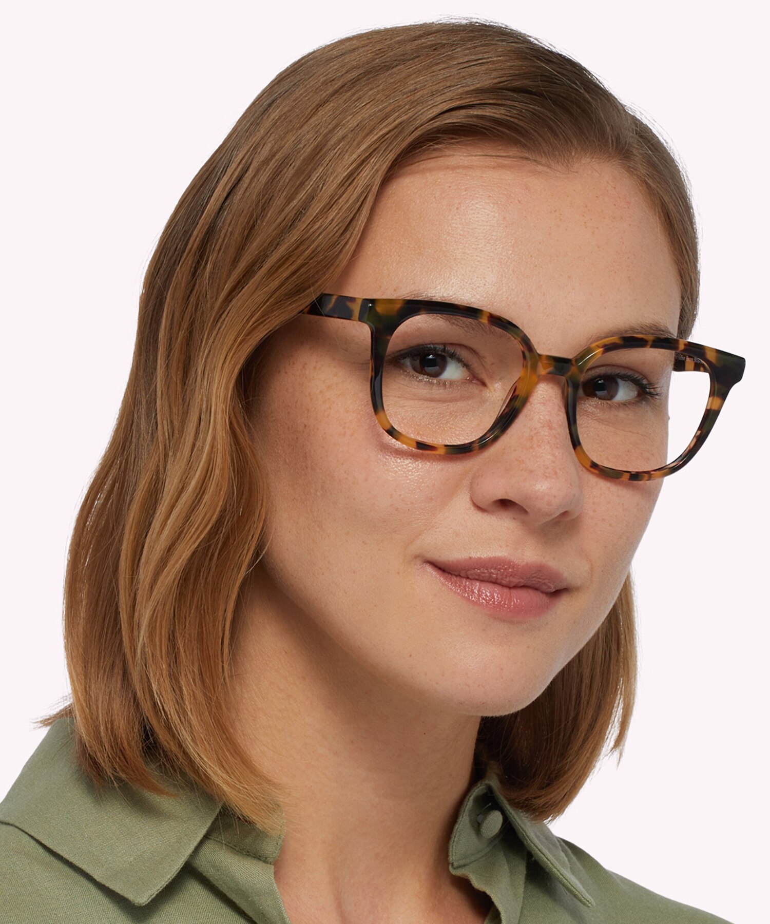 Freddie Yellow Havana AcetateEyeglass Frames for Women for Glasses Direct