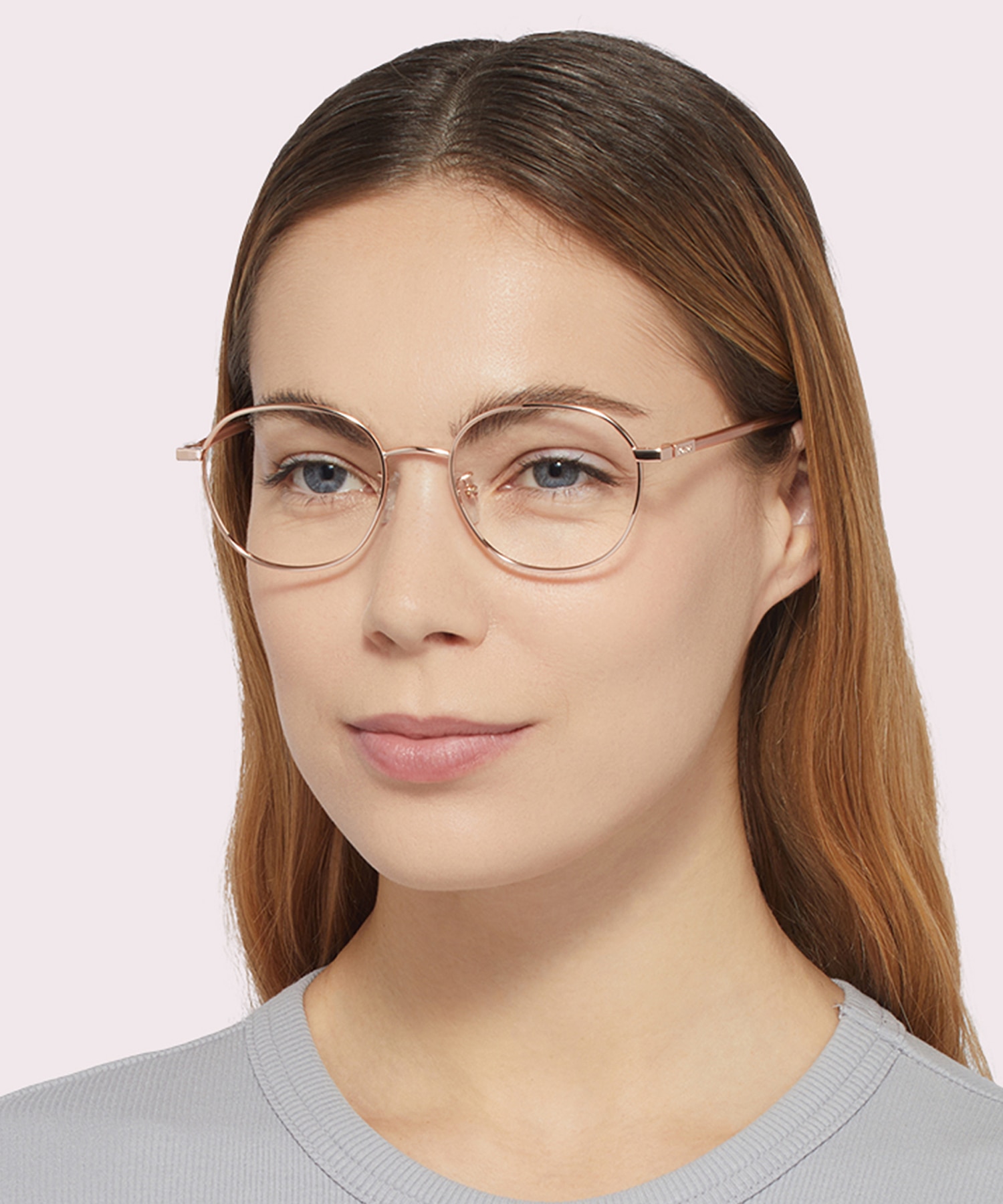 PLD D456/G Gold MetalEyeglass Frames for Women for Glasses Direct