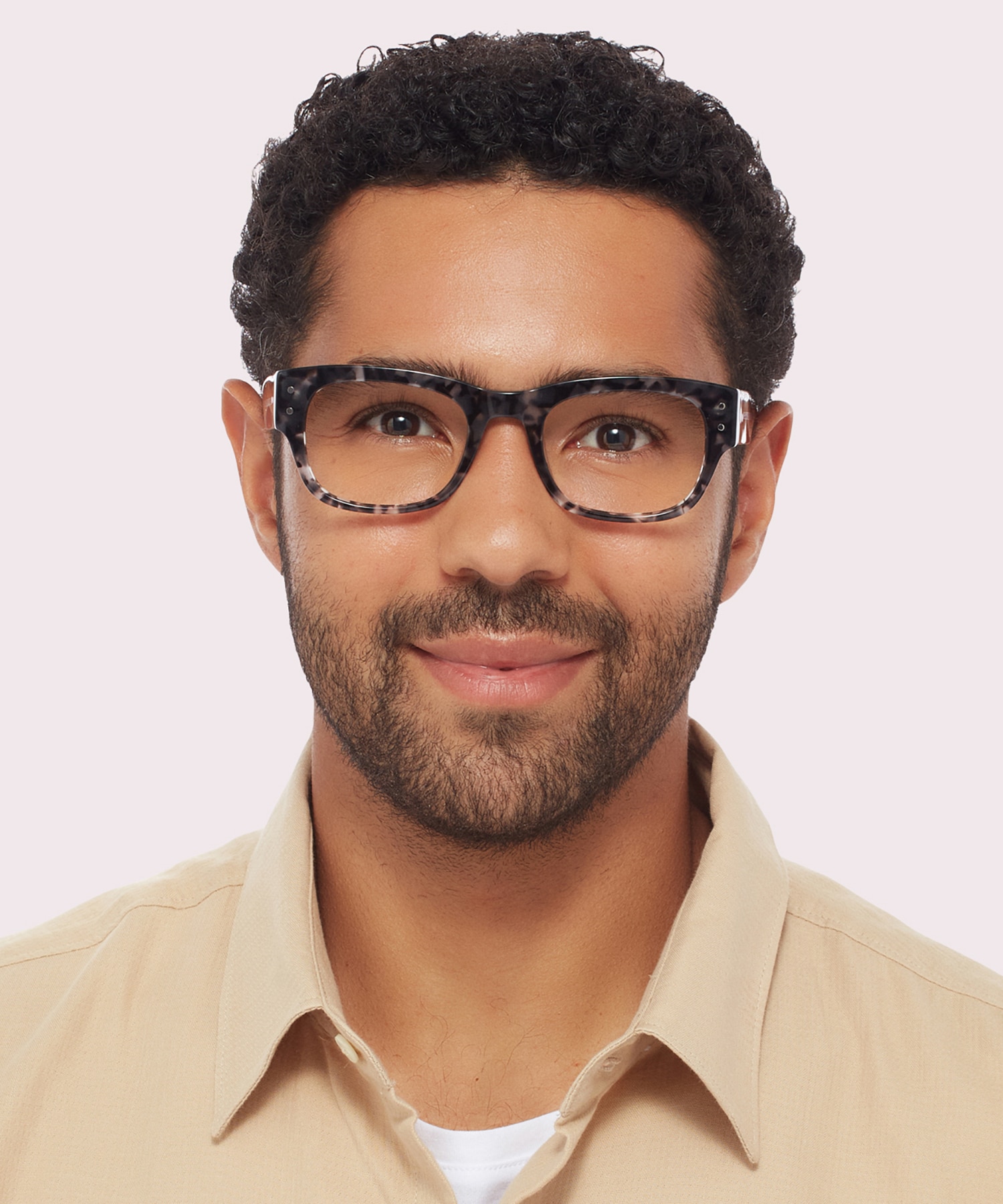 Flynn Dark Grey Havana AcetateEyeglass Frames for Men for Glasses Direct