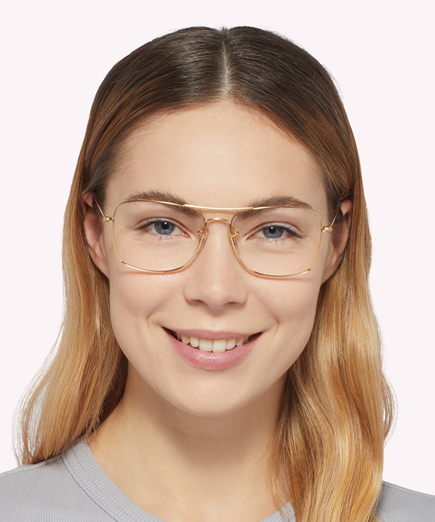 RB6498 Optics Arista Gold MetalEyeglass Frames for Women for Glasses Direct