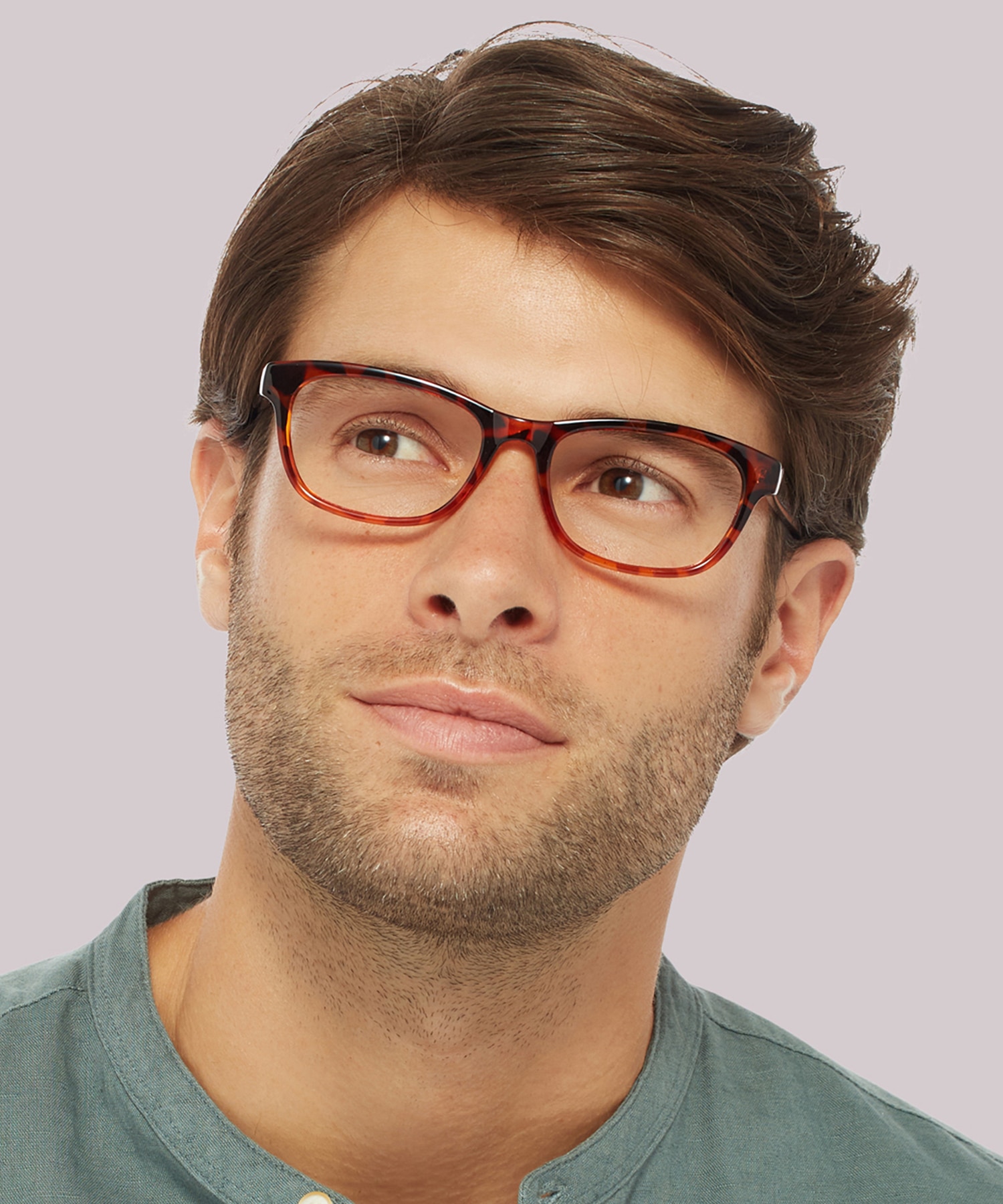 Damica Tortoise PlasticEyeglass Frames for Men for Glasses Direct