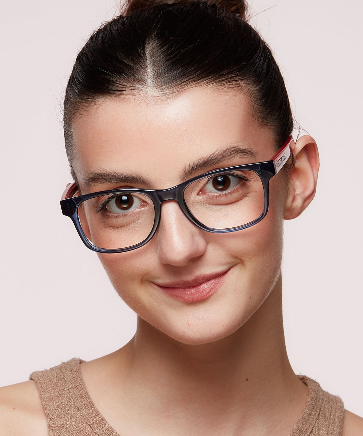 TJ 0079 Blue Red PlasticEyeglass Frames for Women for Glasses Direct