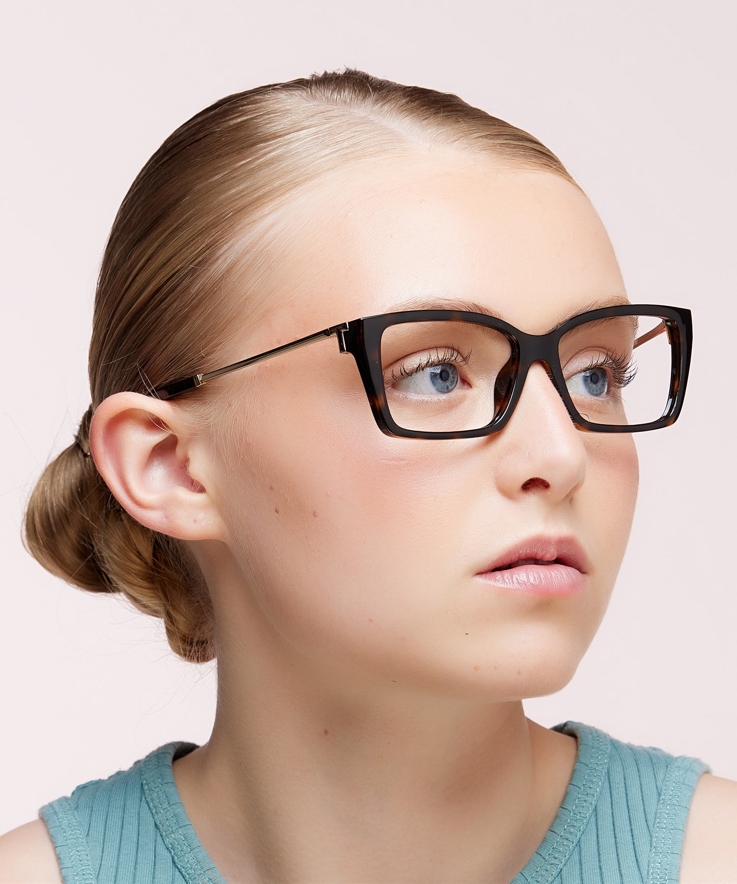 TF2239U Havana PlasticEyeglass Frames for Women for Glasses Direct