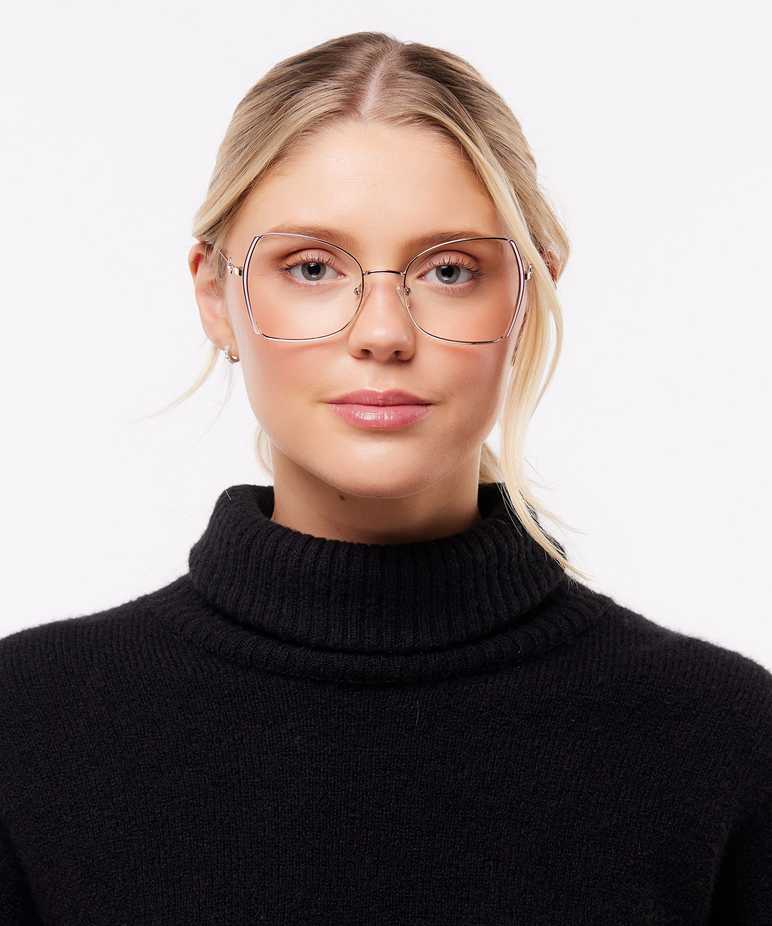 Kenna Gold & Light Pink MetalEyeglass Frames for Women for Glasses Direct
