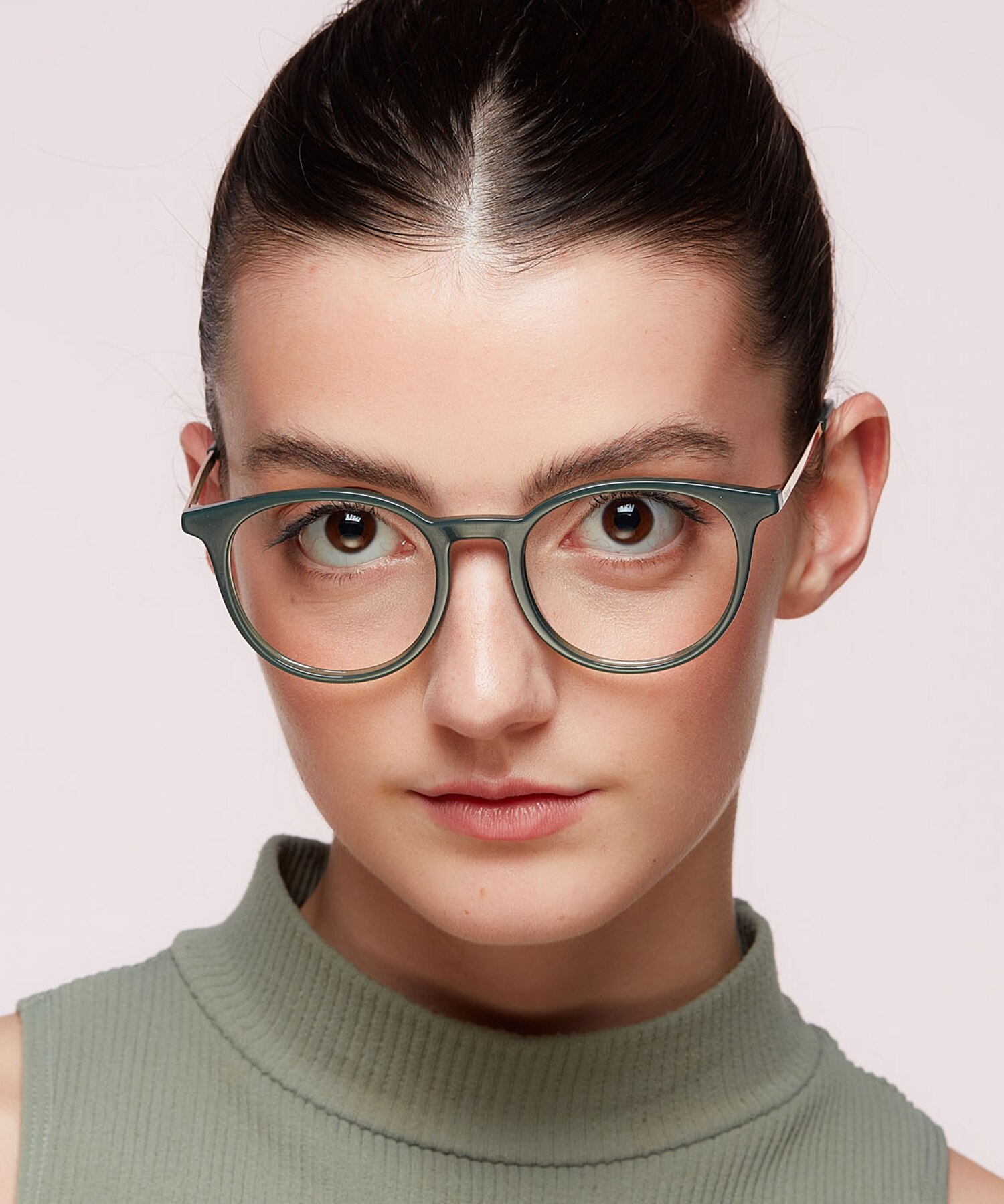 PLD D496 Green PlasticEyeglass Frames for Women for Glasses Direct