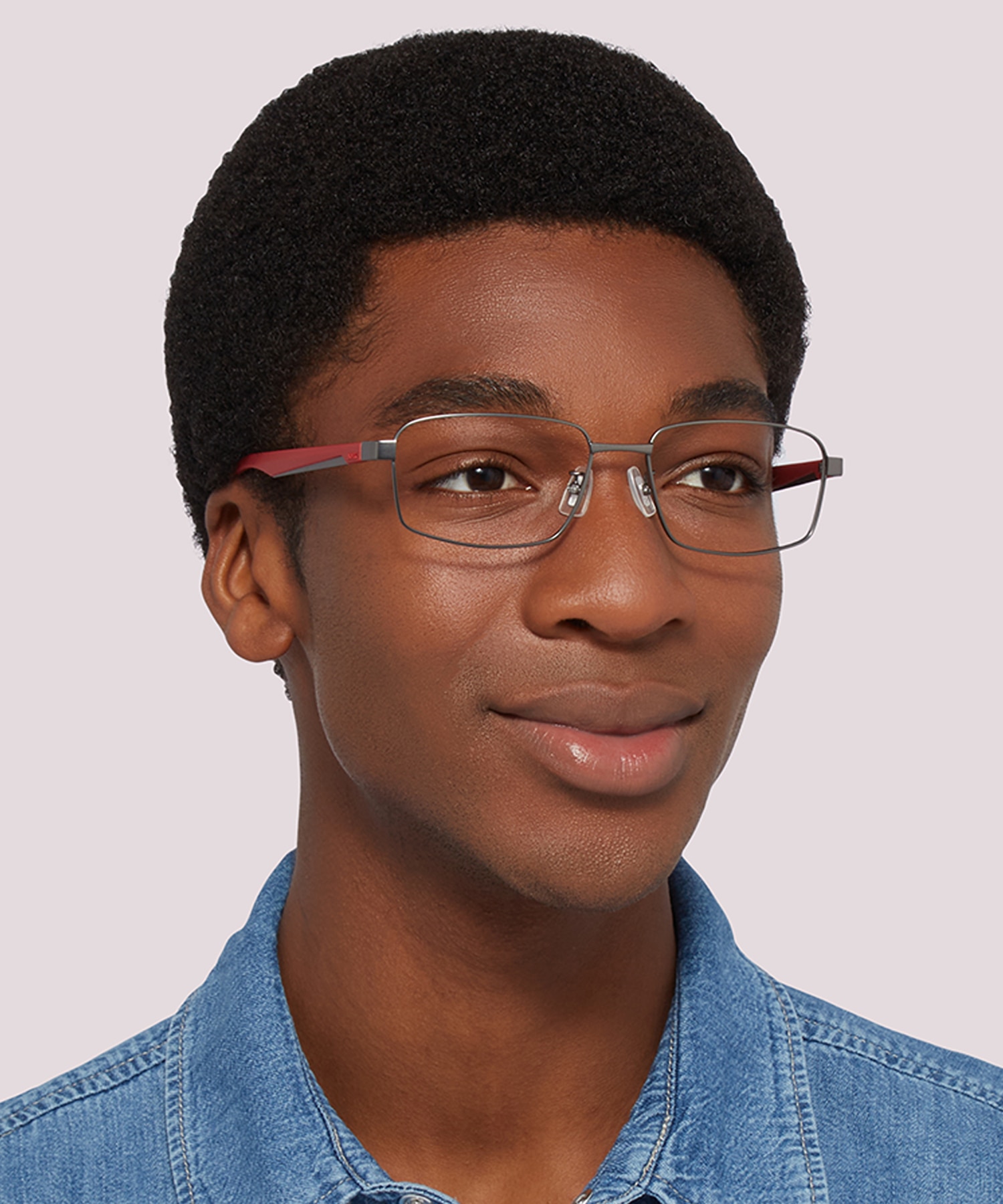 BOSS 1470/F Red Silver MetalEyeglass Frames for Men for Glasses Direct