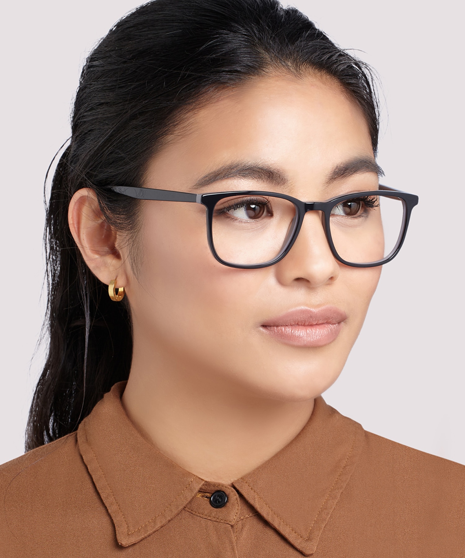 Grayson Black & Grey AcetateEyeglass Frames for Women for Glasses Direct