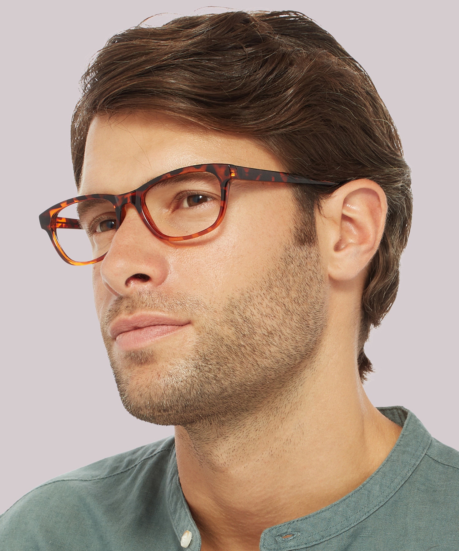 Damica Tortoise PlasticEyeglass Frames for Men for Glasses Direct