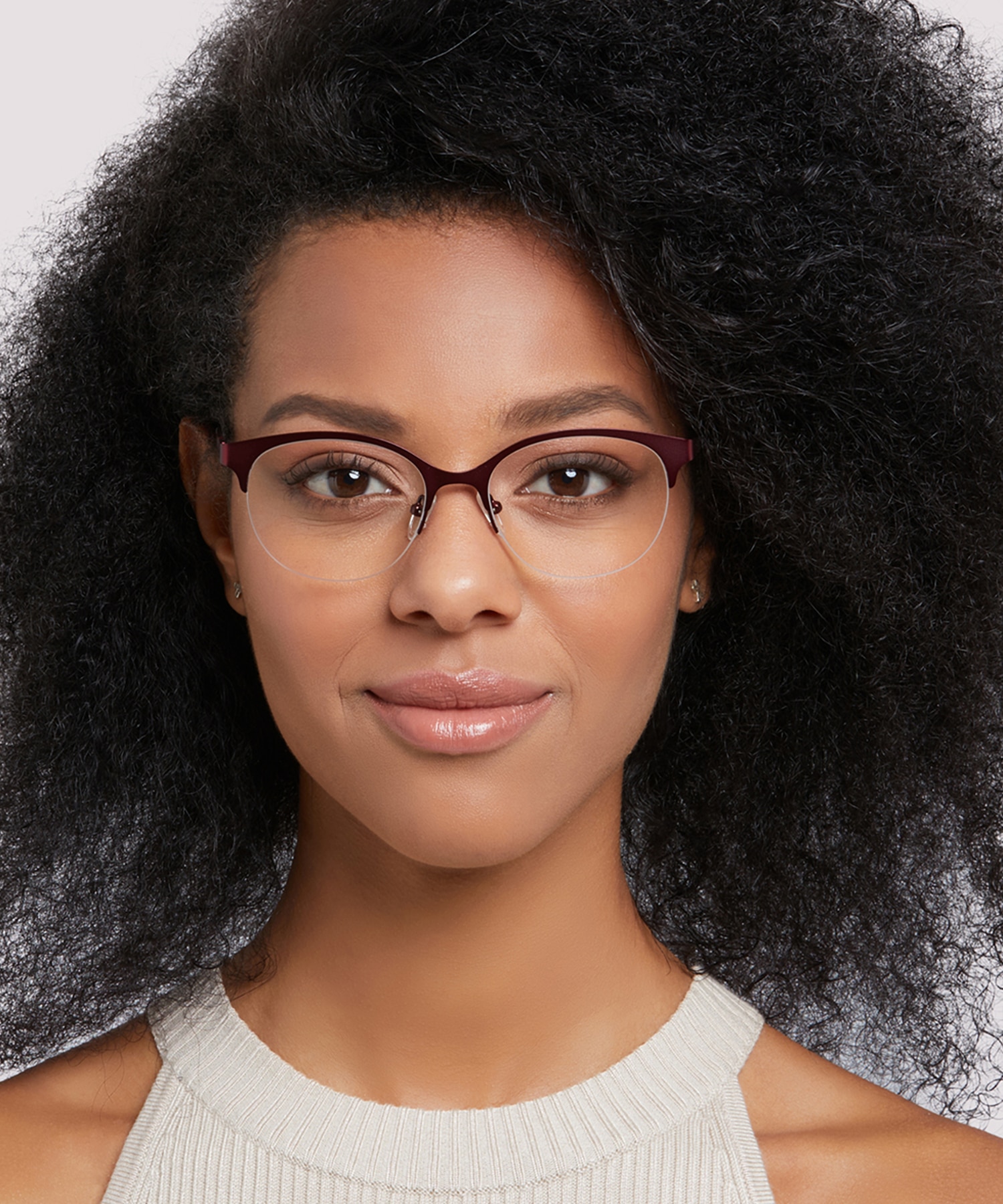Scarlett Matte Red MetalEyeglass Frames for Women for Glasses Direct