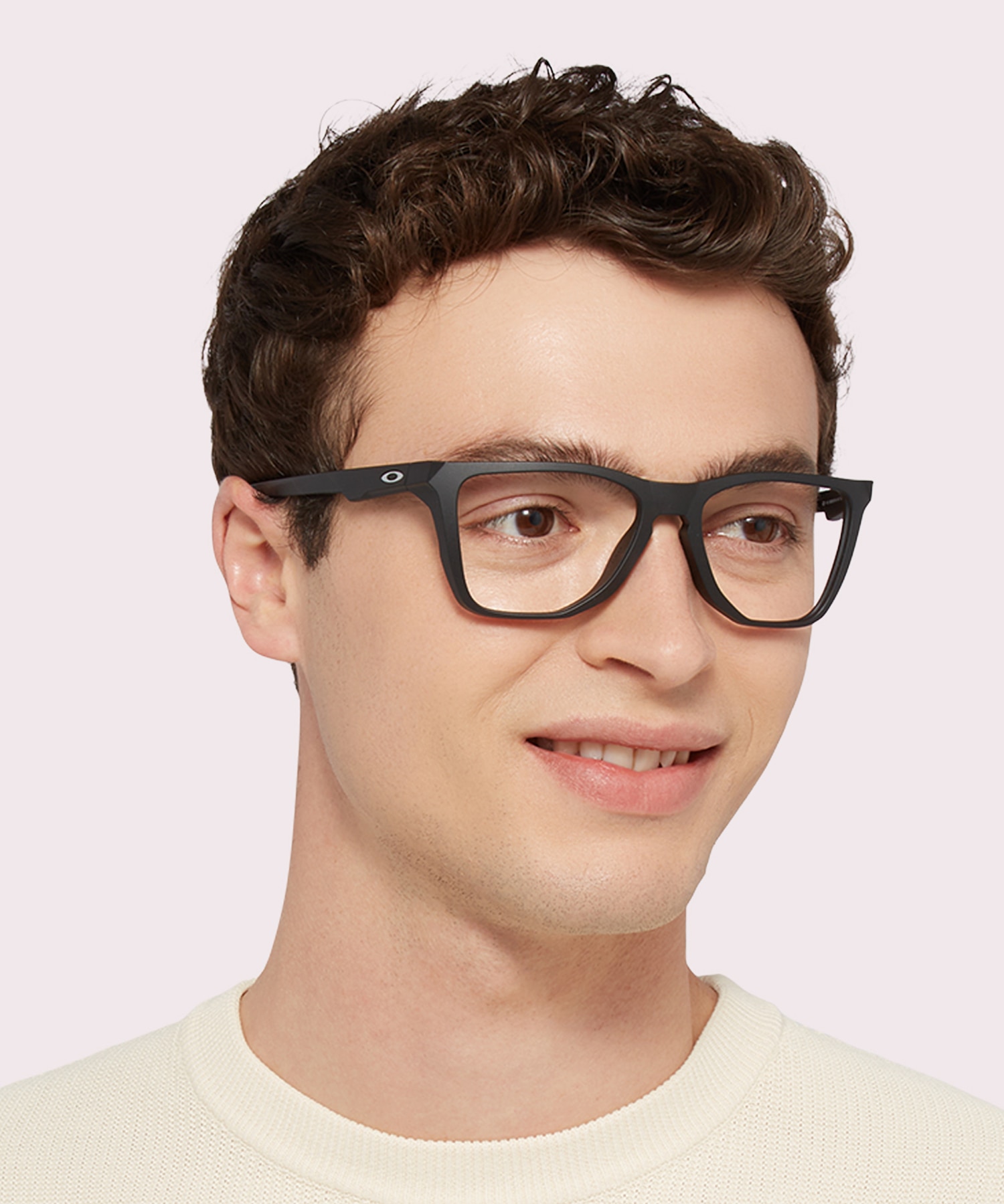 The Cut Satin Black PlasticEyeglass Frames for Men for Glasses Direct