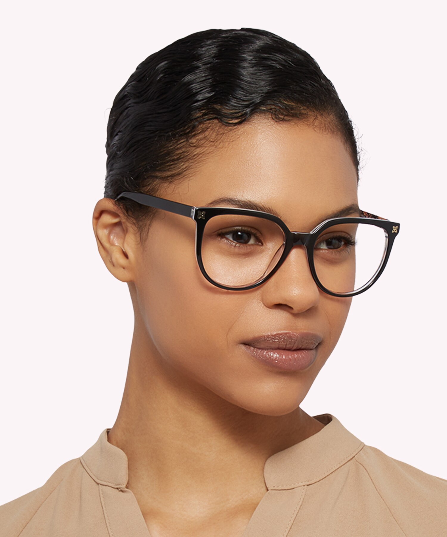 Gloria Black & Orange Flowers AcetateEyeglass Frames for Women for Glasses Direct