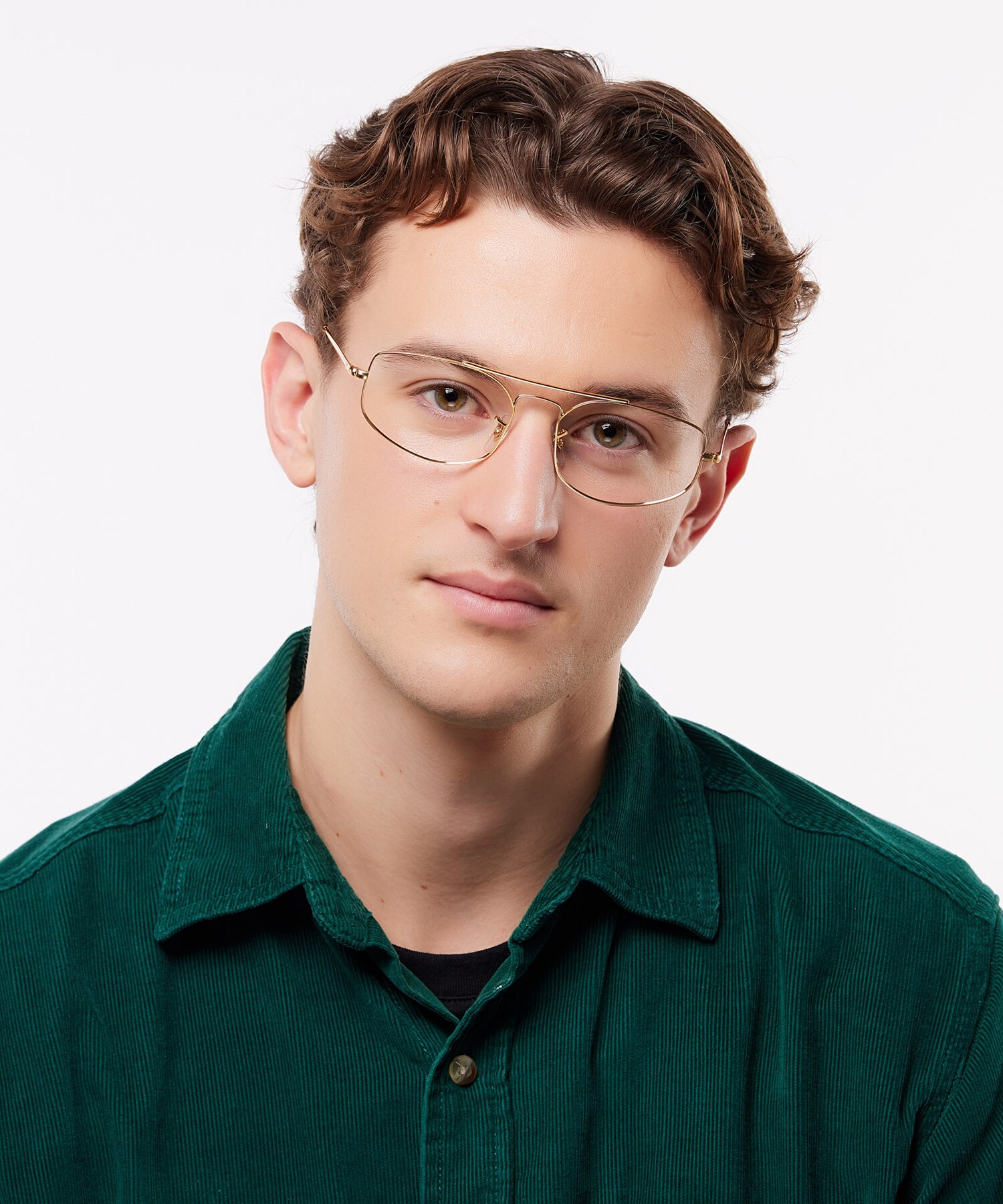 Explorer V Optics Legend Gold MetalEyeglass Frames for Men for Glasses Direct
