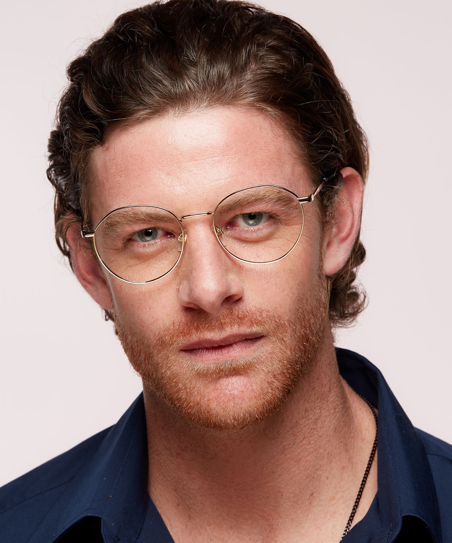 LV 1059 Gold MetalEyeglass Frames for Men for Glasses Direct