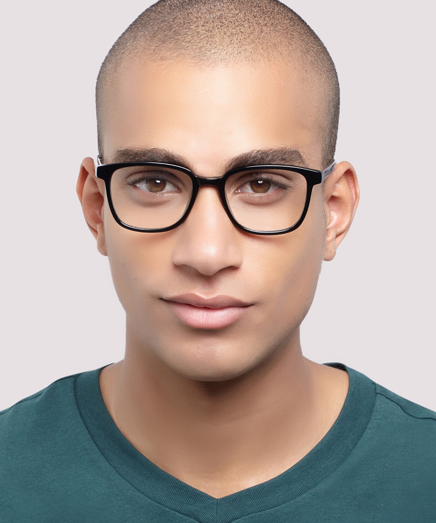 Cooper Shiny Black PlasticEyeglass Frames for Men for Glasses Direct