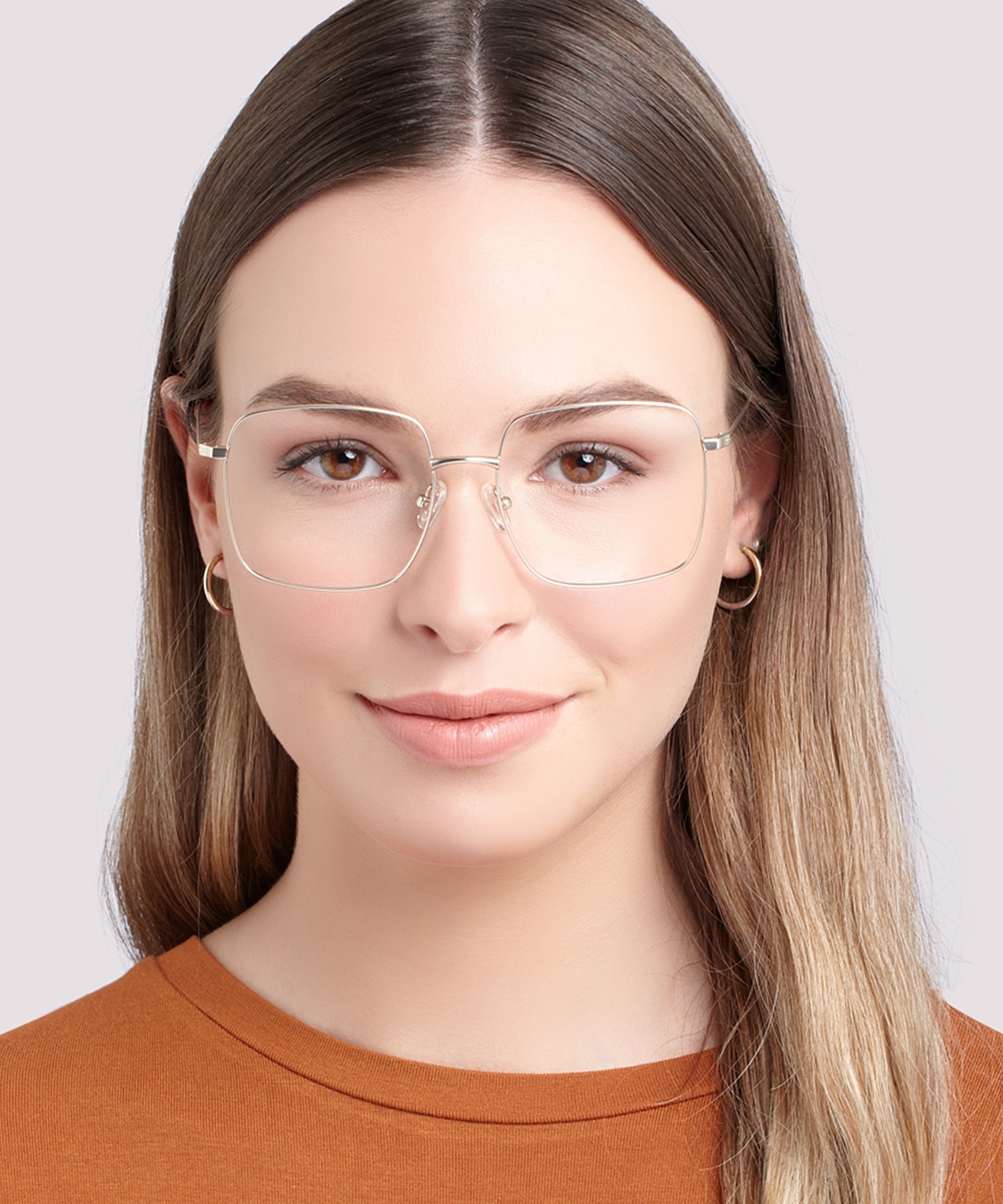 Azalea Matte Gold MetalEyeglass Frames for Women for Glasses Direct