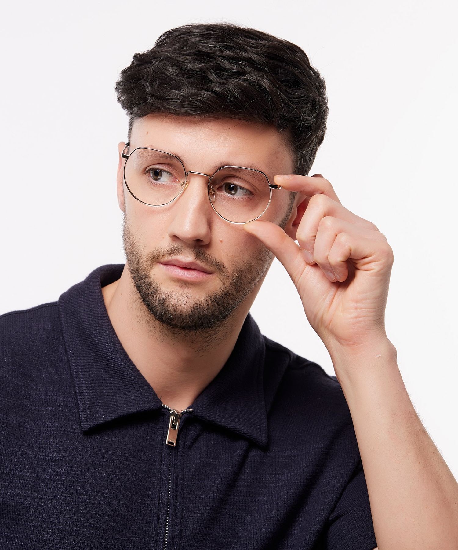 LV 1060 Gold MetalEyeglass Frames for Men for Glasses Direct