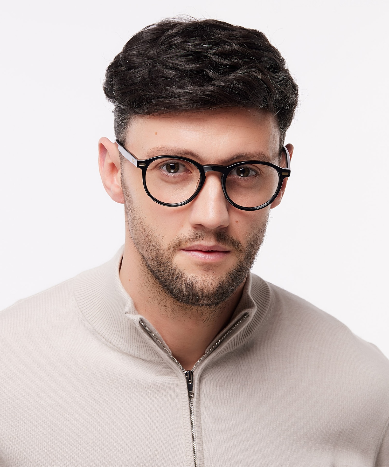 Kian Black AcetateEyeglass Frames for Men for Glasses Direct