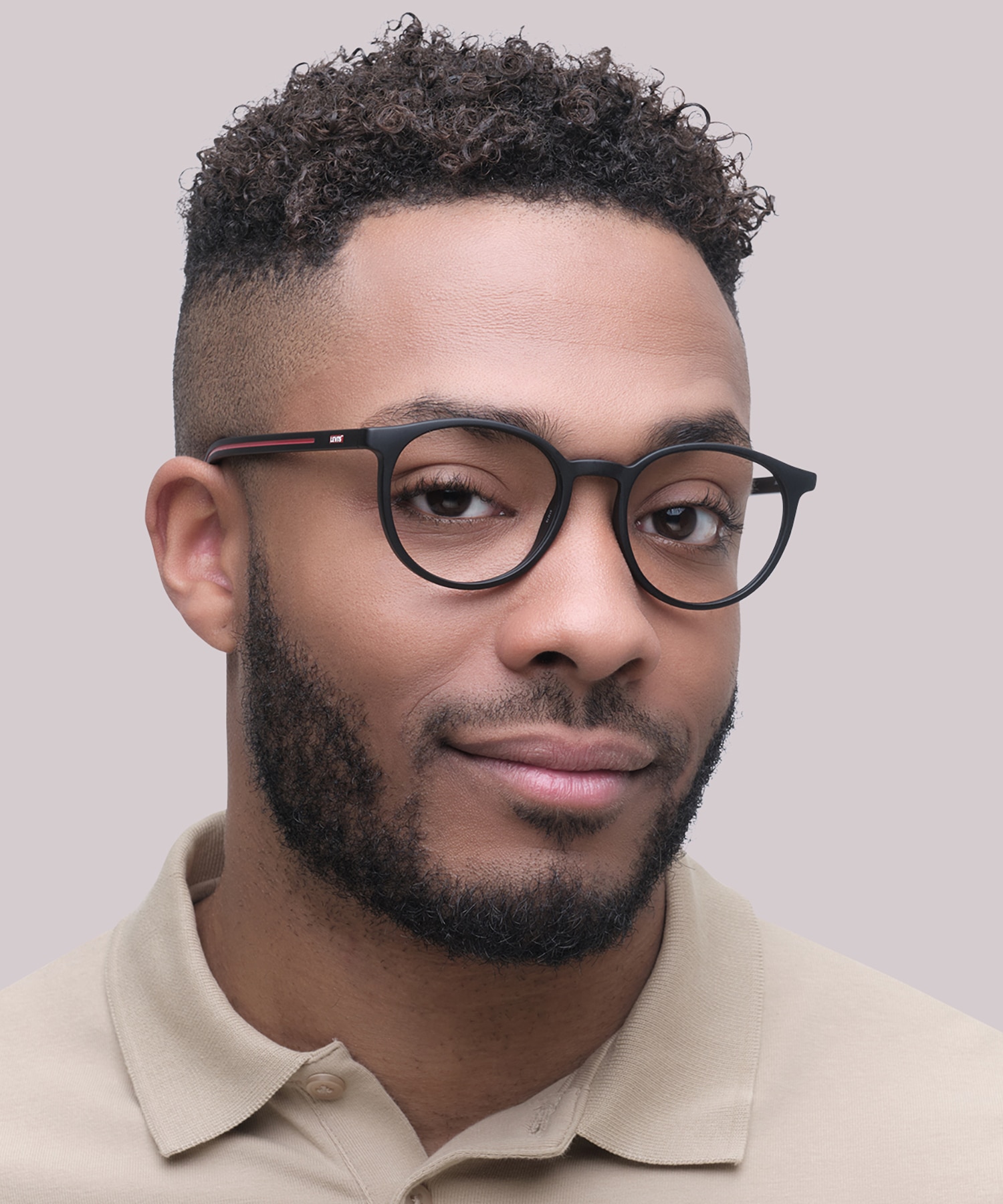 LV 5048 Black PlasticEyeglass Frames for Men for Glasses Direct
