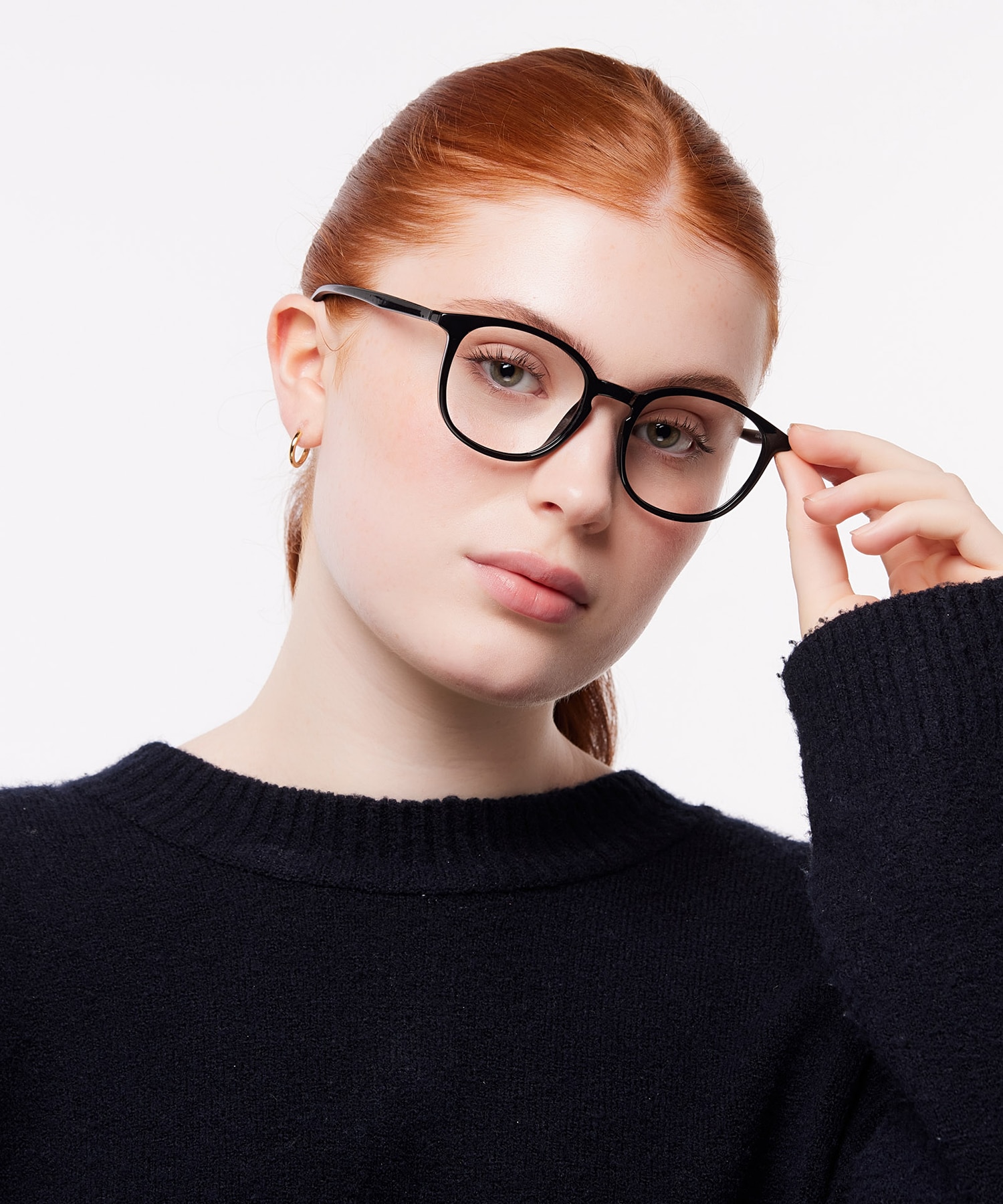 Kinsley Black PlasticEyeglass Frames for Women for Glasses Direct