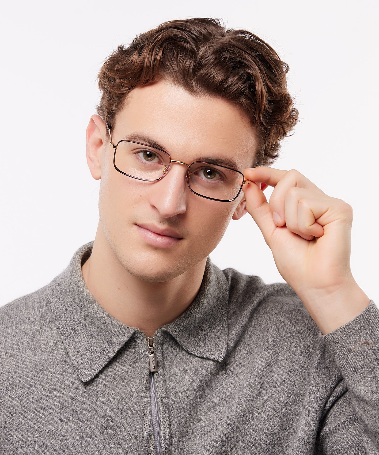 RB3746V Havana On Gold MetalEyeglass Frames for Men for Glasses Direct