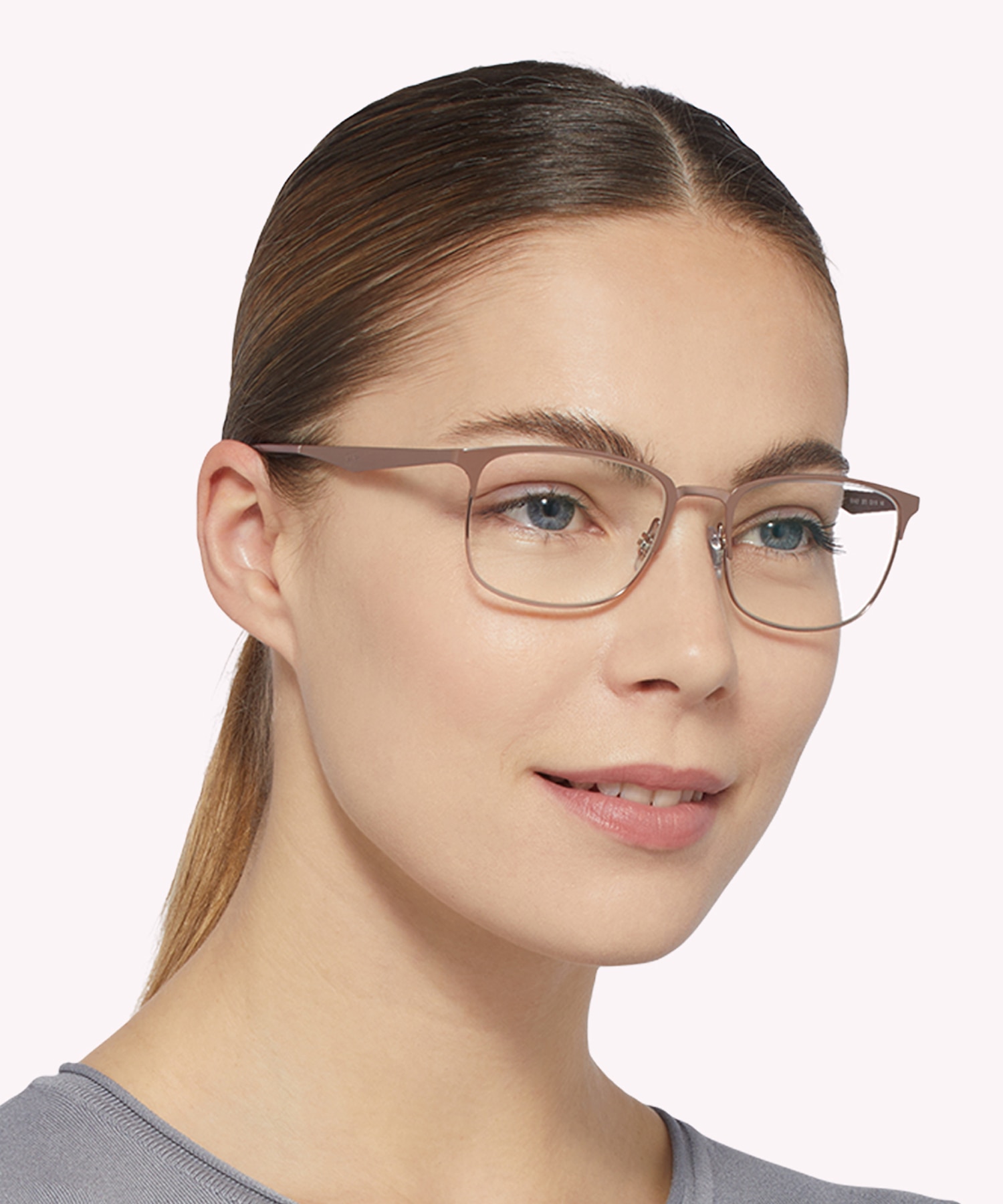 RB6421 Optics Beige On Copper MetalEyeglass Frames for Women for Glasses Direct