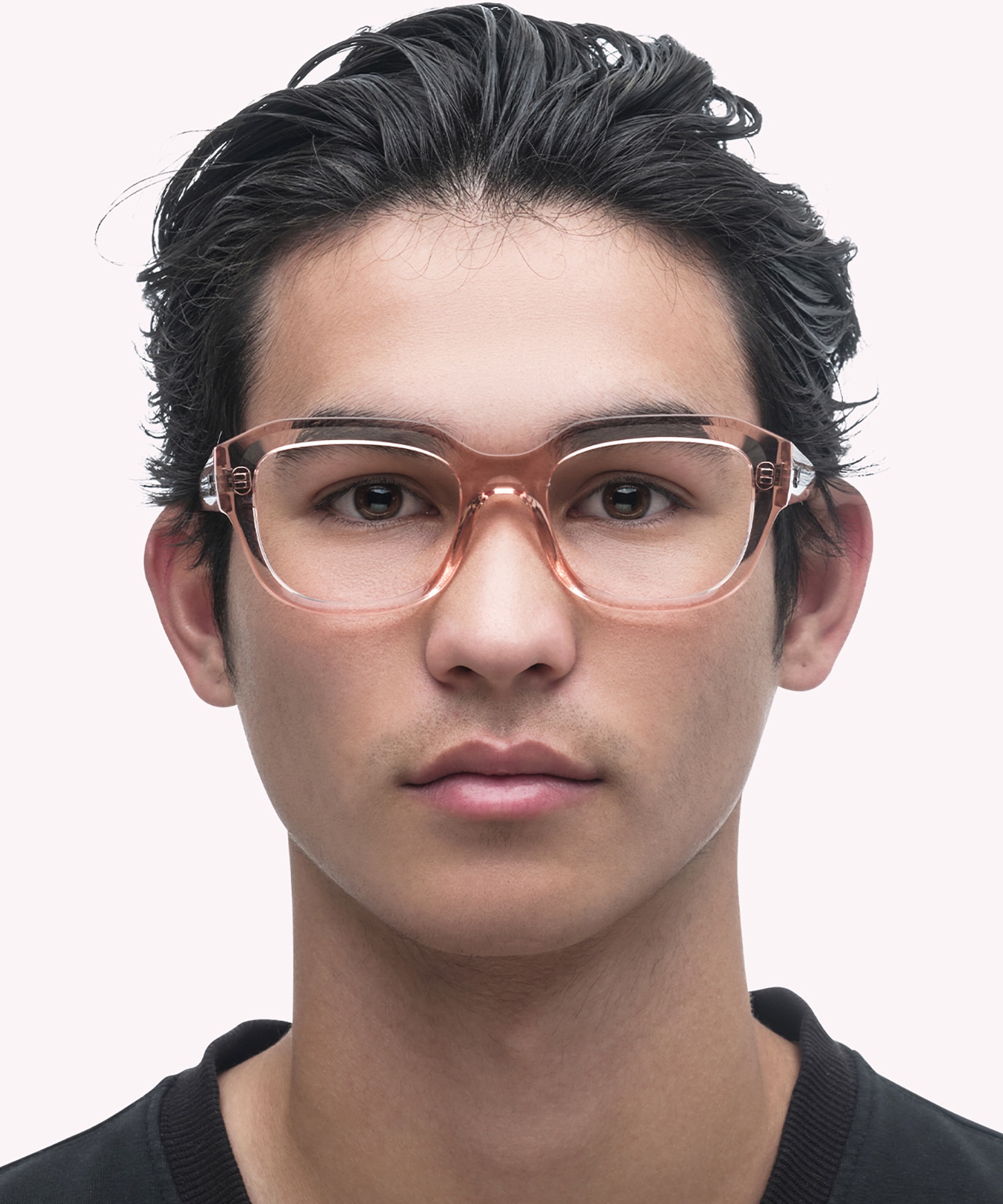 RB7225 Transparent Pink PlasticEyeglass Frames for Men for Glasses Direct