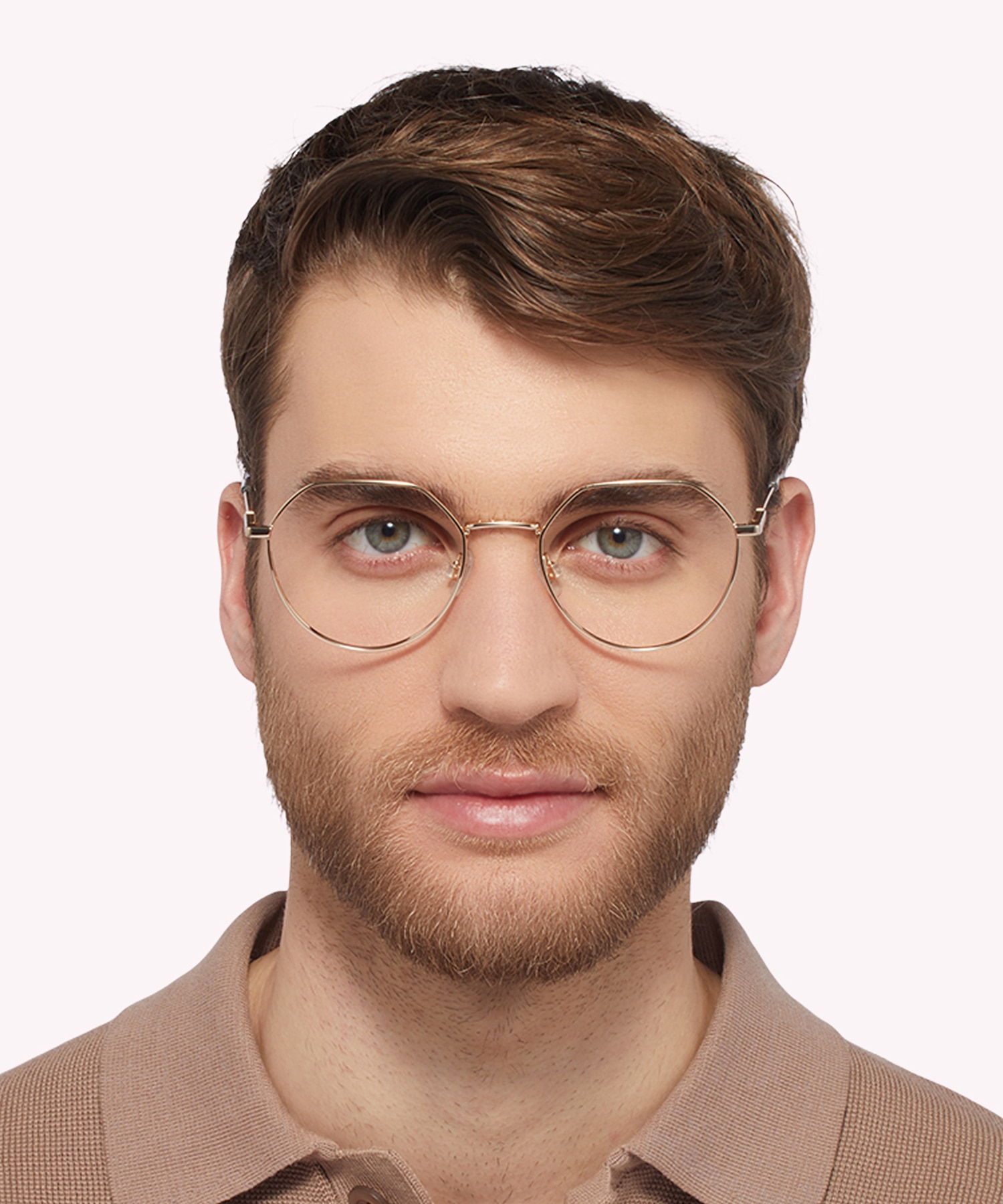 TJ 0090 Gold MetalEyeglass Frames for Men for Glasses Direct