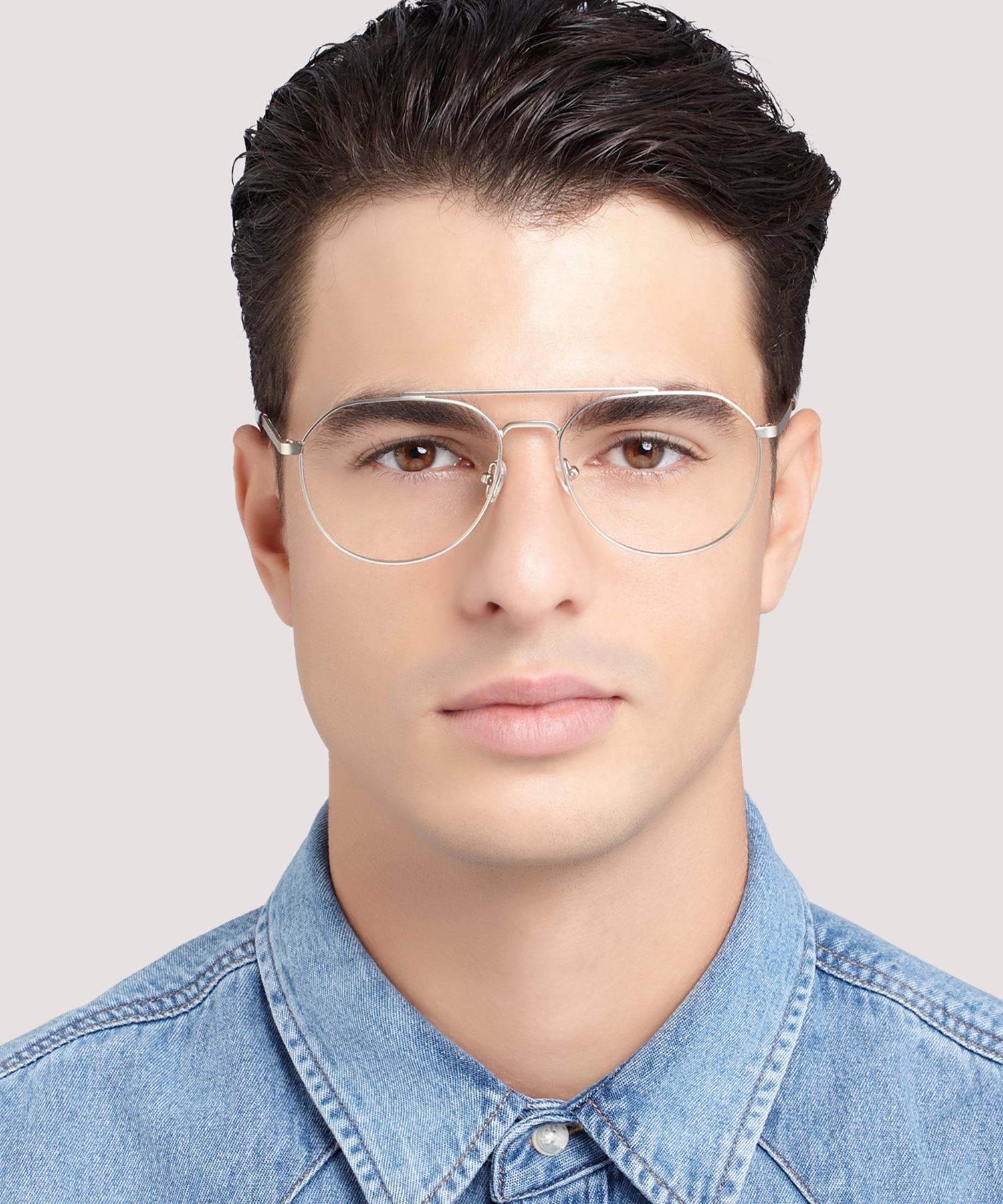 Colby Matte Gold MetalEyeglass Frames for Men for Glasses Direct