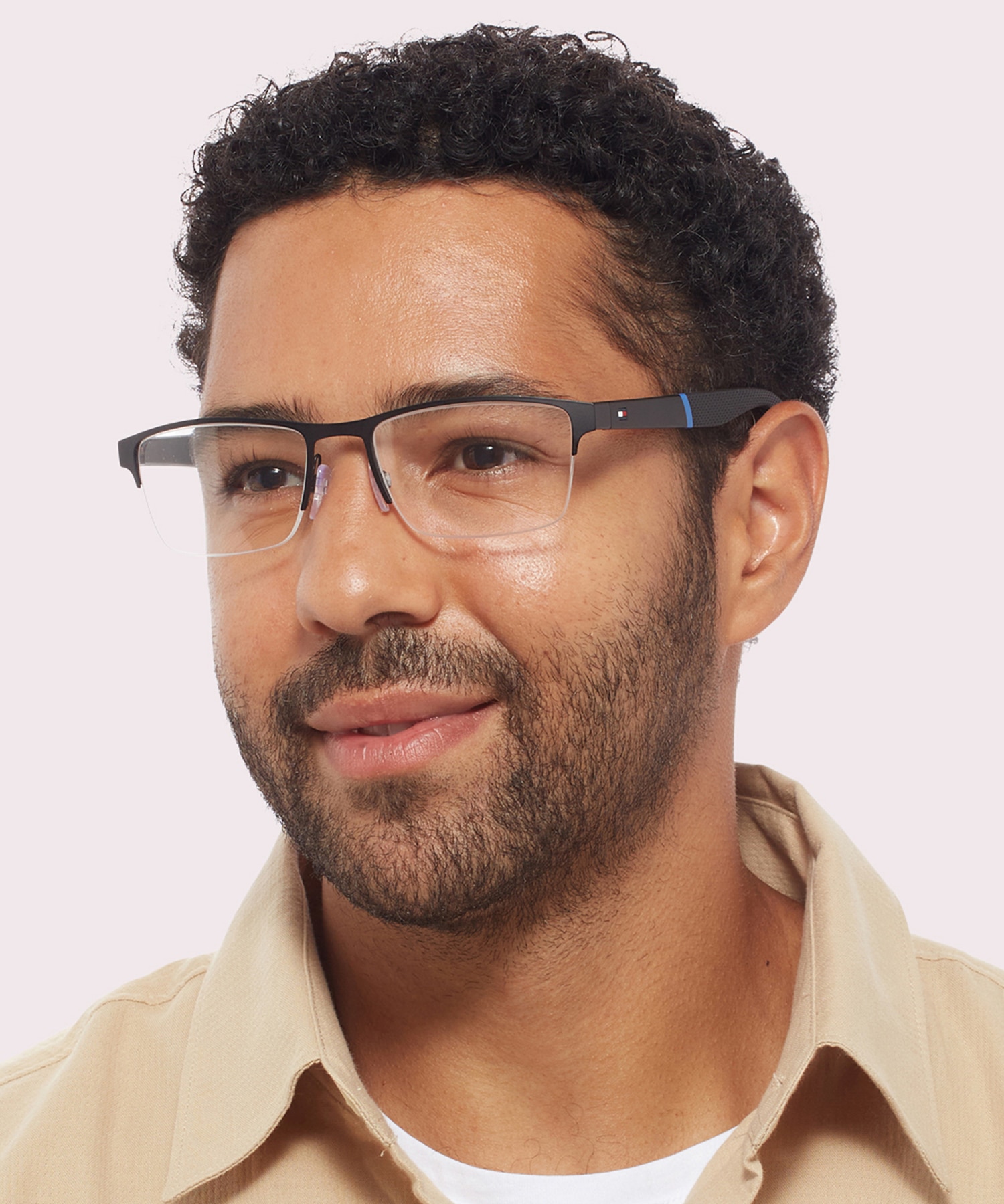 TH 1905 Black MetalEyeglass Frames for Men for Glasses Direct
