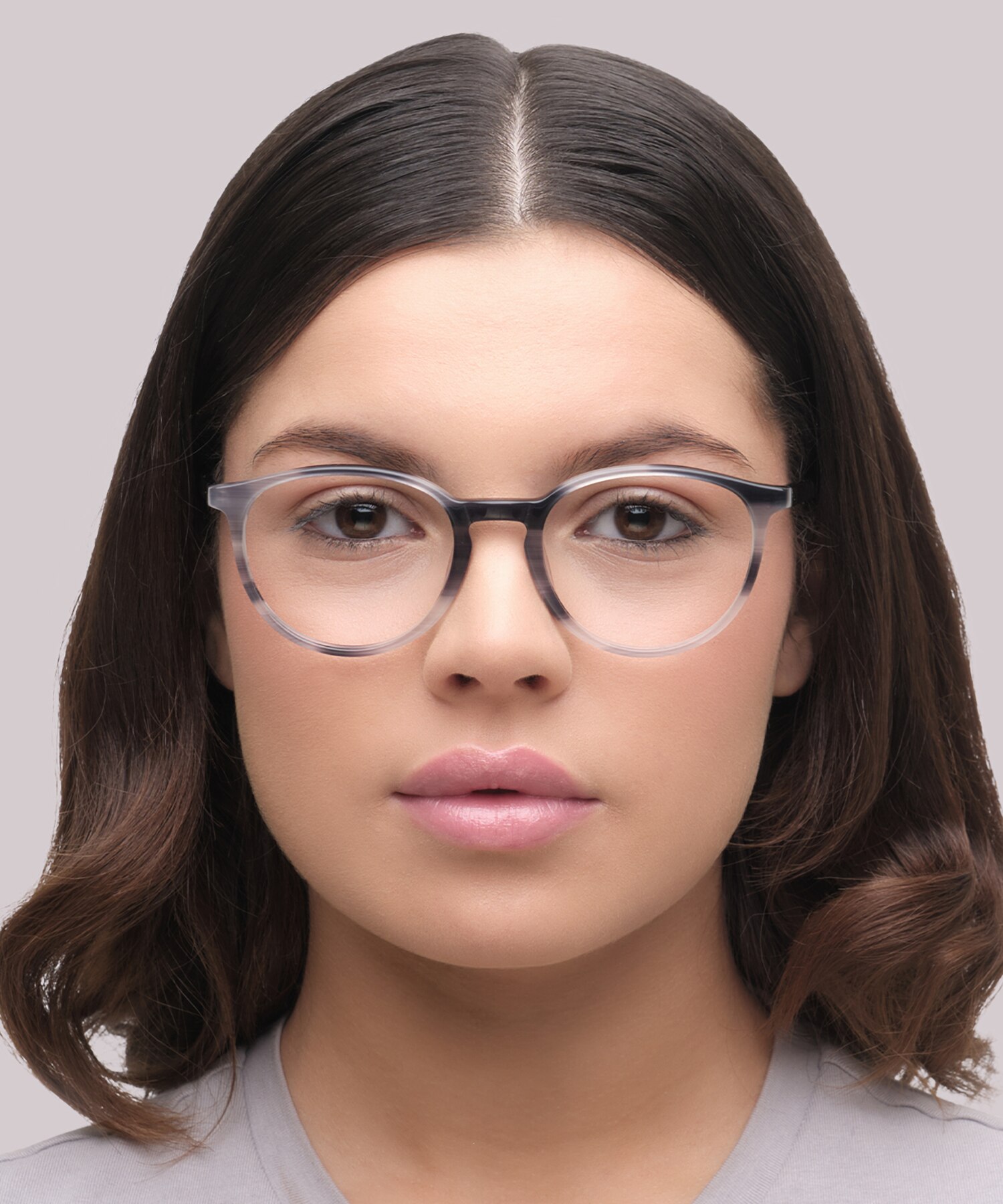 Luna1 Navy Striation AcetateEyeglass Frames for Women for Glasses Direct