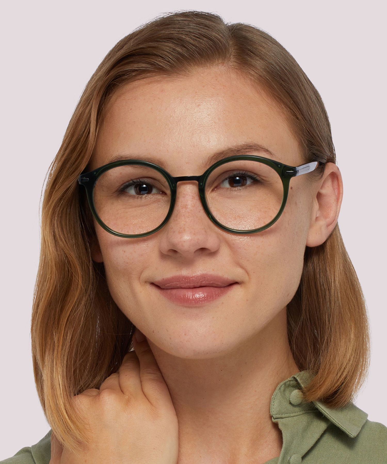 Fulham Crystal Olive AcetateEyeglass Frames for Women for Glasses Direct