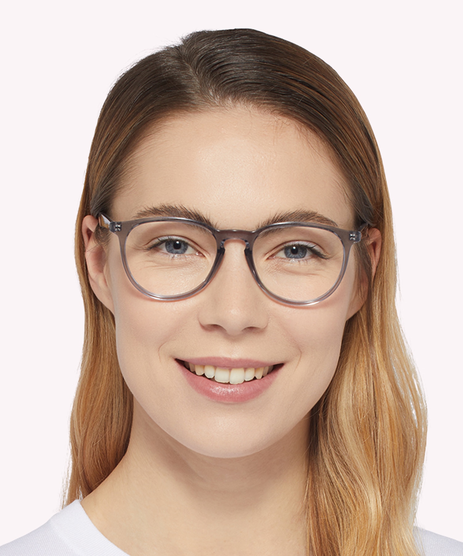 RB7046 Transparent Grey PlasticEyeglass Frames for Women for Glasses Direct