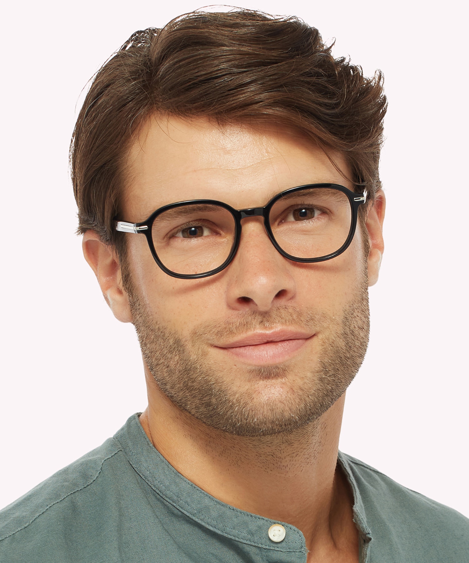 Finchley Black AcetateEyeglass Frames for Men for Glasses Direct