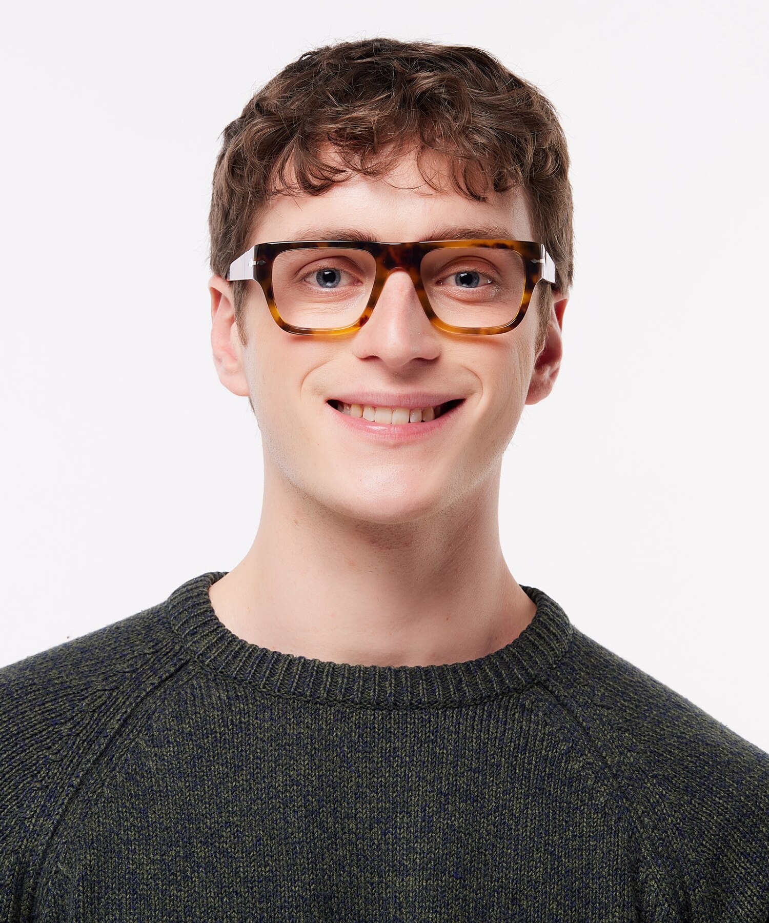 PO3348V Brown Havana AcetateEyeglass Frames for Men for Glasses Direct