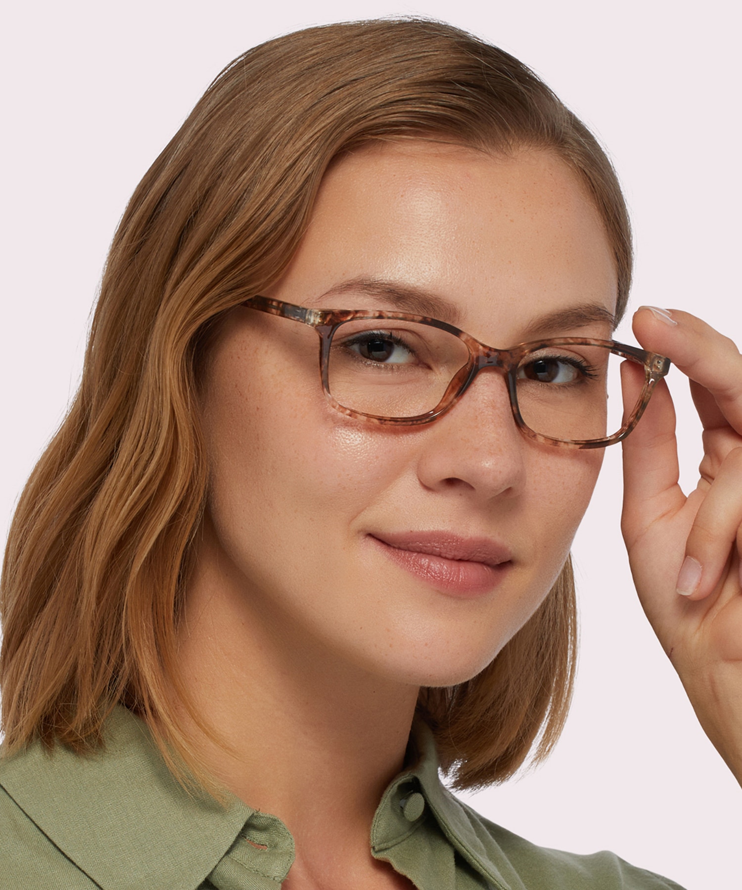 Dakari Tan Mottle PlasticEyeglass Frames for Women for Glasses Direct