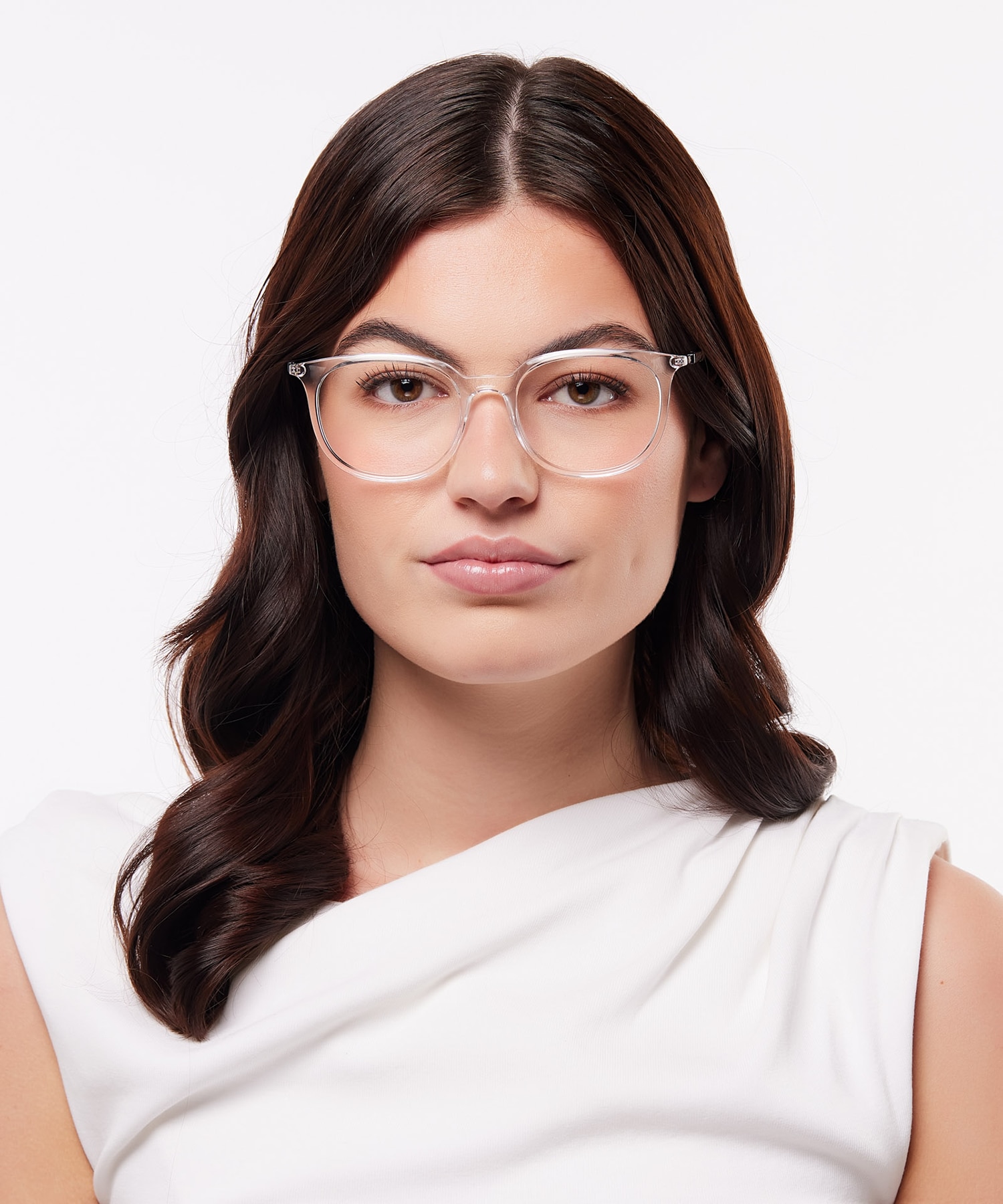 RB7190 Transparent PlasticEyeglass Frames for Women for Glasses Direct