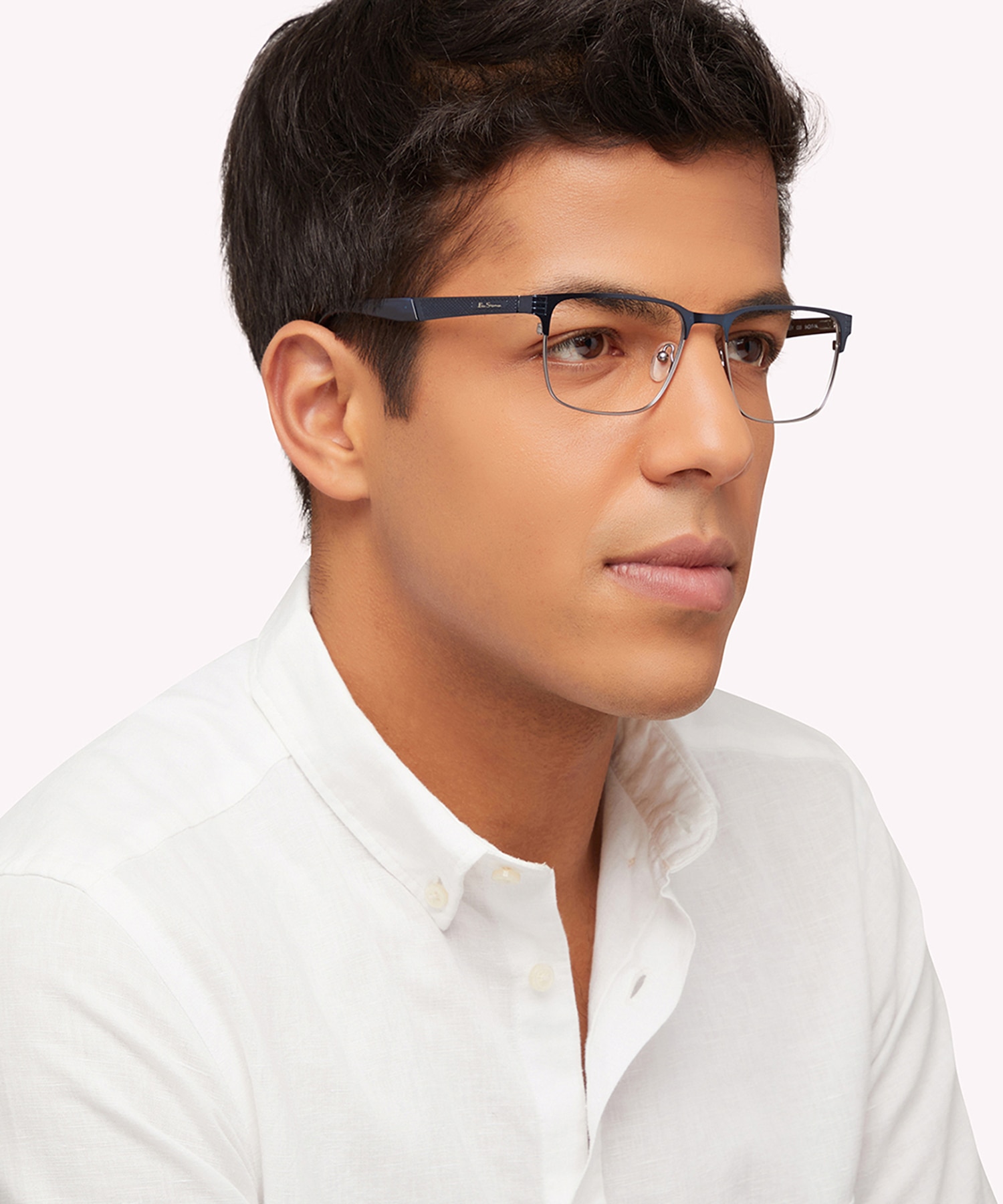 Stanley BN Blue PlasticEyeglass Frames for Men for Glasses Direct