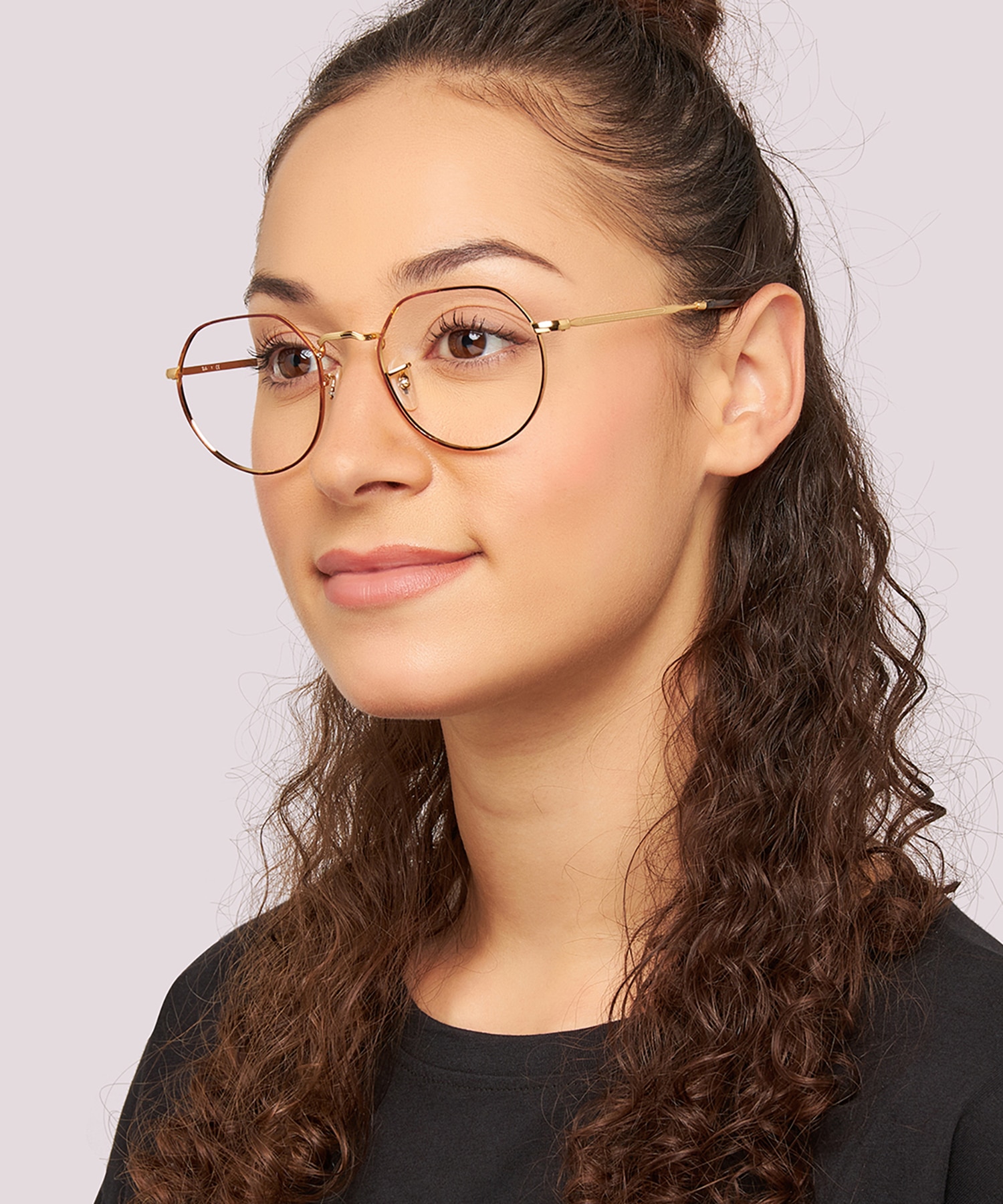 RB6465 Havana On Gold MetalEyeglass Frames for Women for Glasses Direct