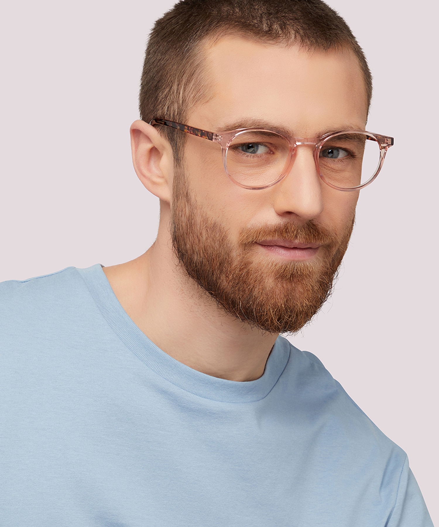 Deon Crystal Pink PlasticEyeglass Frames for Men for Glasses Direct