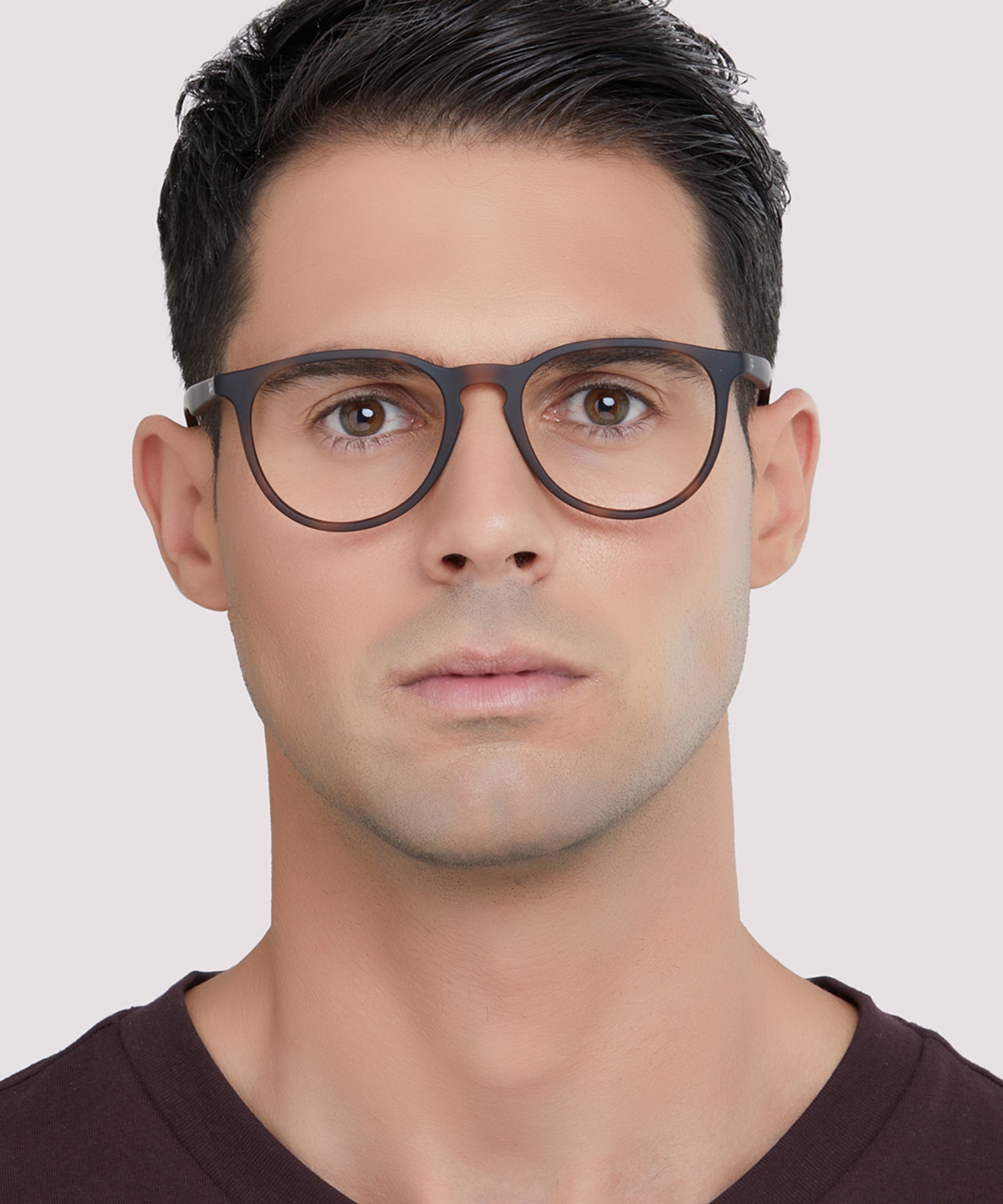 Erika Optics Havana PlasticEyeglass Frames for Men for Glasses Direct