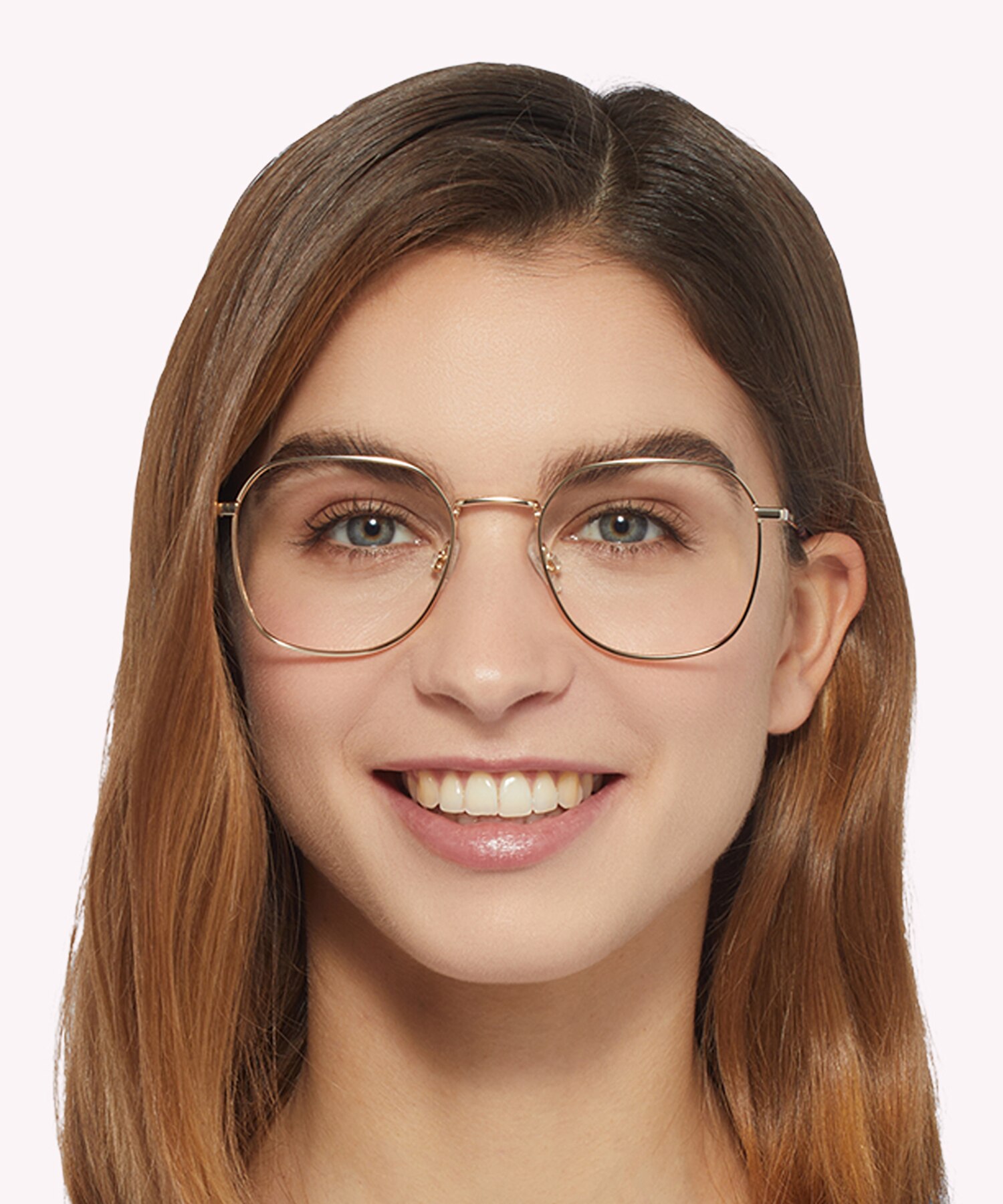 TJ 0091 Gold MetalEyeglass Frames for Women for Glasses Direct