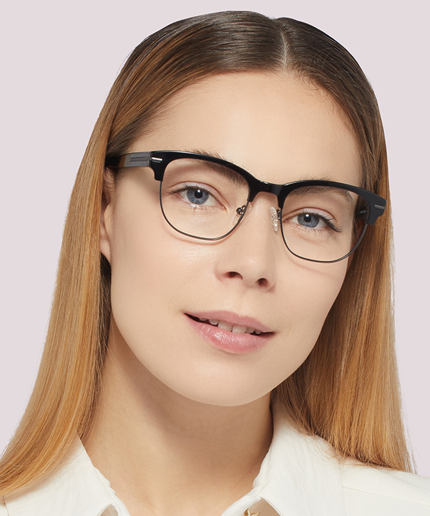 Greenford Black MetalEyeglass Frames for Women for Glasses Direct