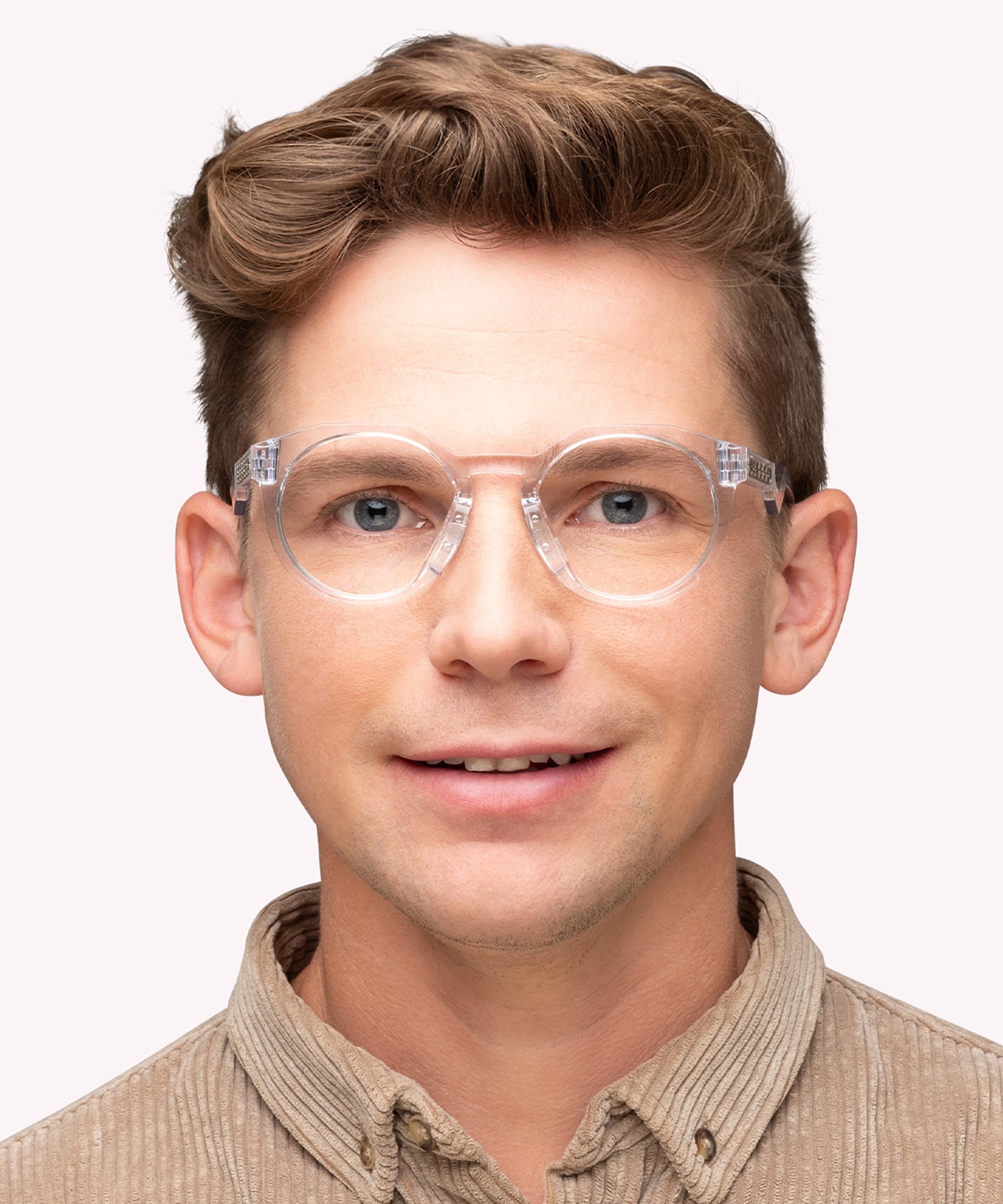 Kylian Mbappé Signature Series HSTN Polished Clear PlasticEyeglass Frames for Men for Glasses Direct