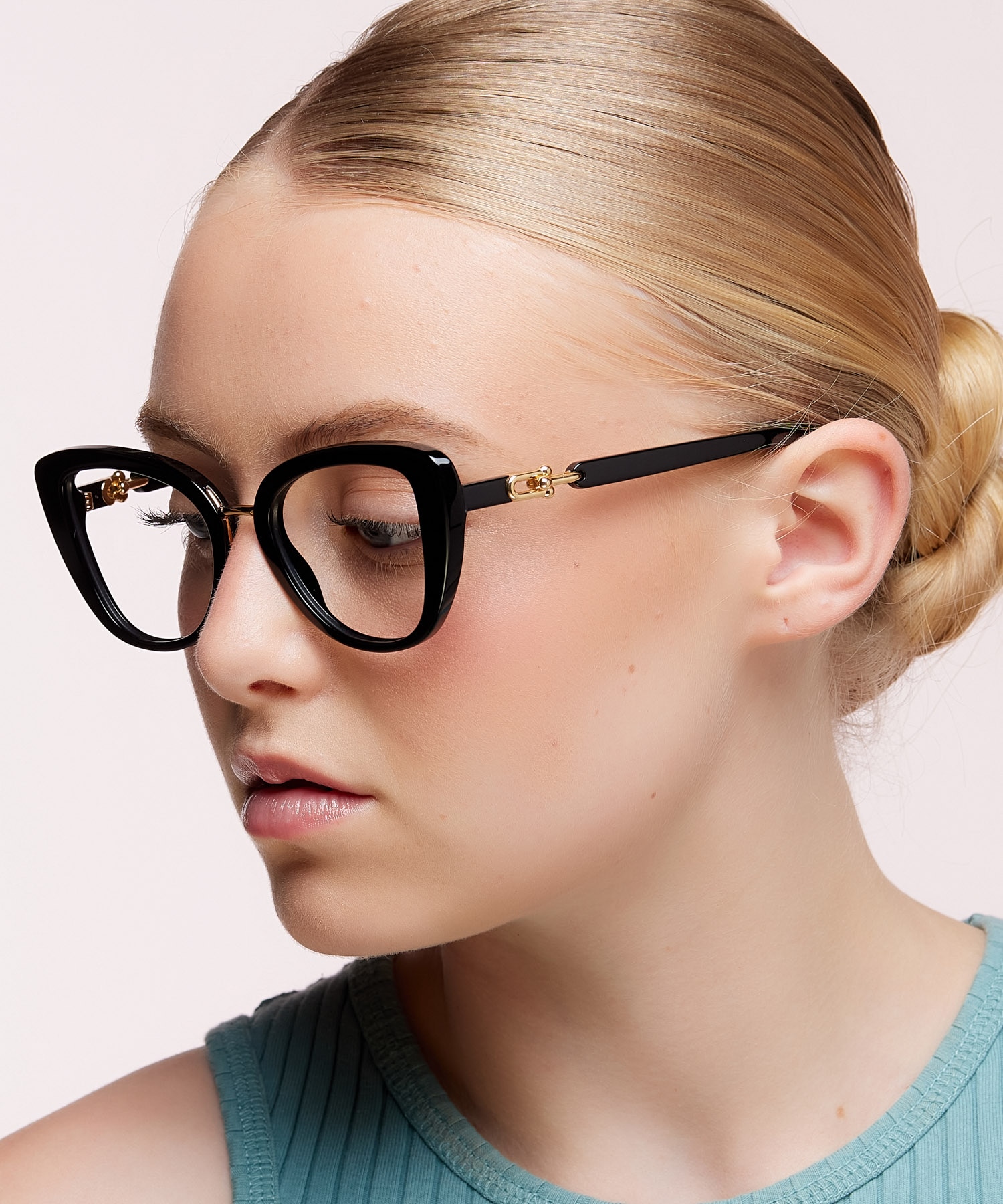 TF2242 Black AcetateEyeglass Frames for Women for Glasses Direct