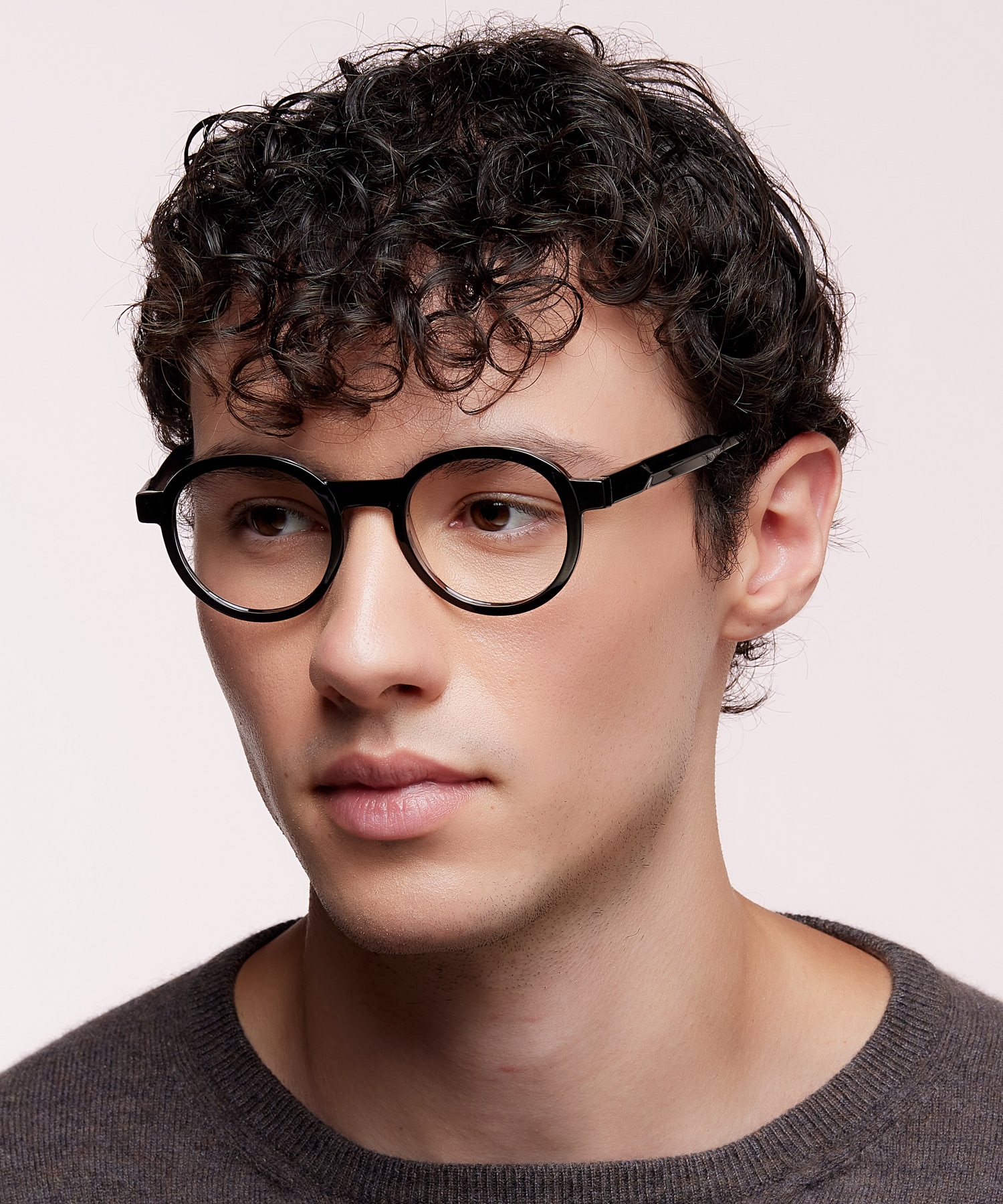 Joby Black & Crystal PlasticEyeglass Frames for Men for Glasses Direct
