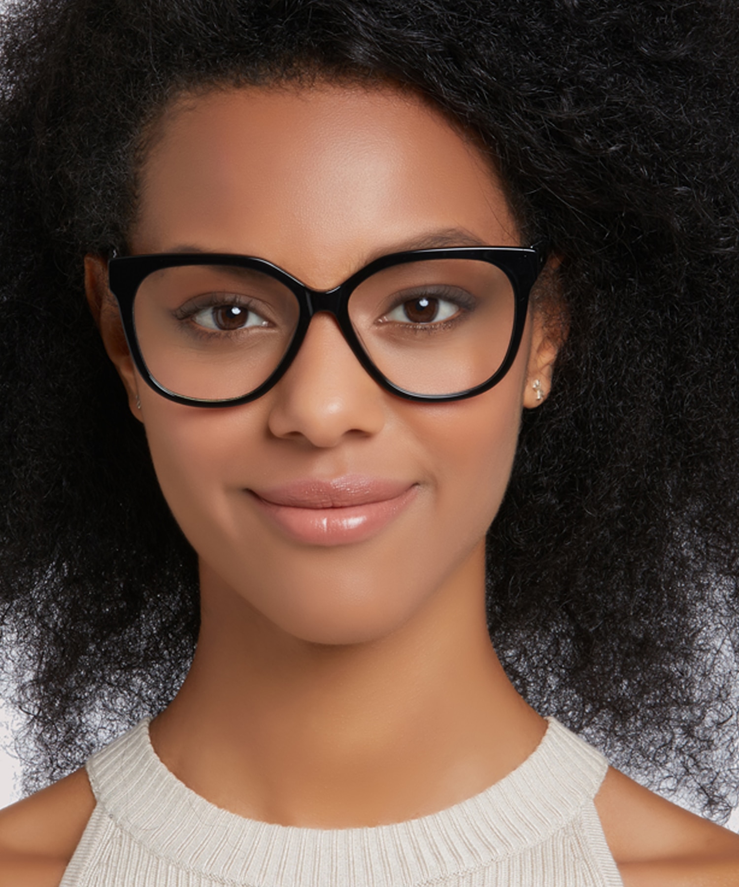 Ciara Shiny Black AcetateEyeglass Frames for Women for Glasses Direct
