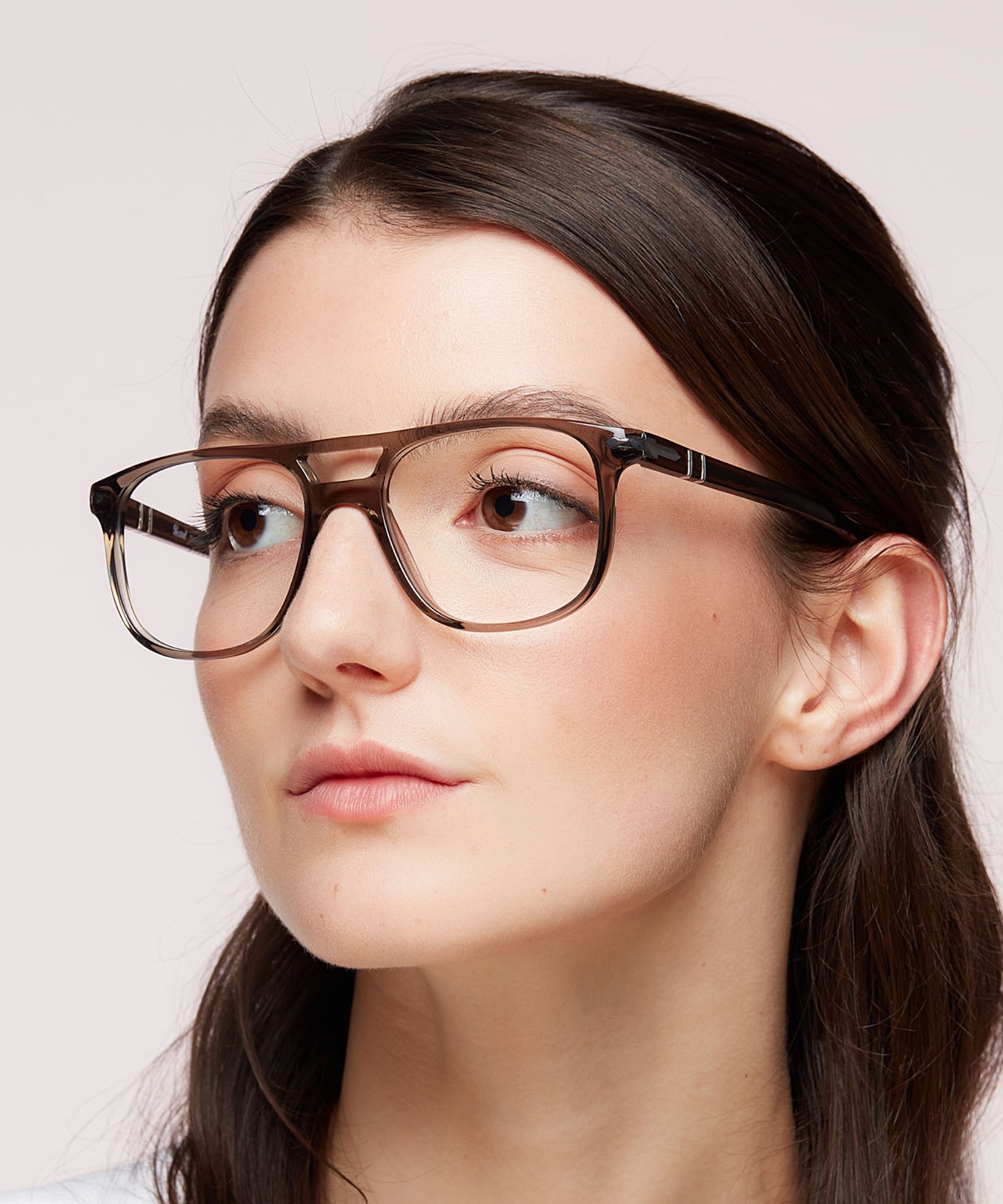 PO3329V Smoke AcetateEyeglass Frames for Women for Glasses Direct