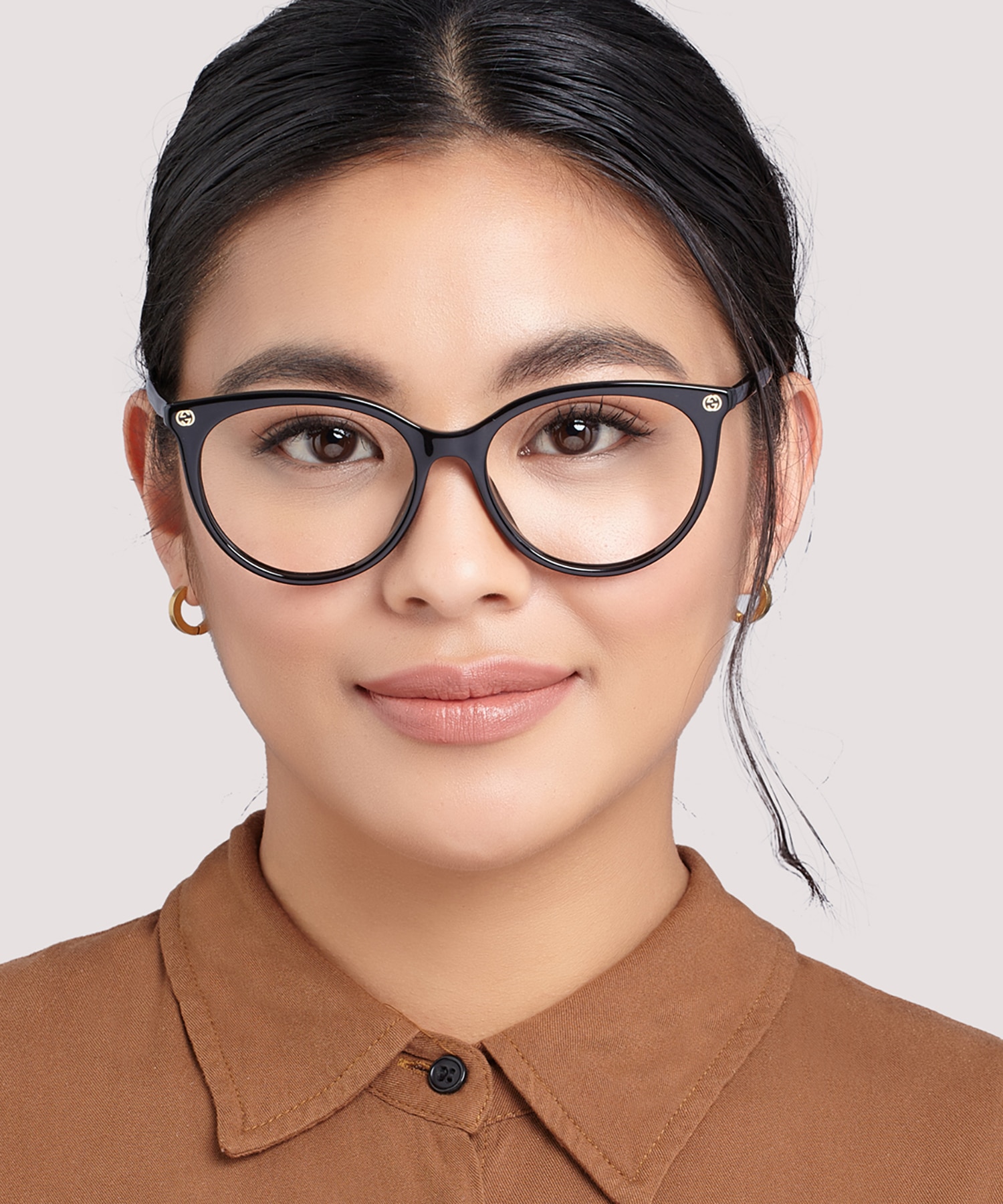 GG0093O Black AcetateEyeglass Frames for Women for Glasses Direct