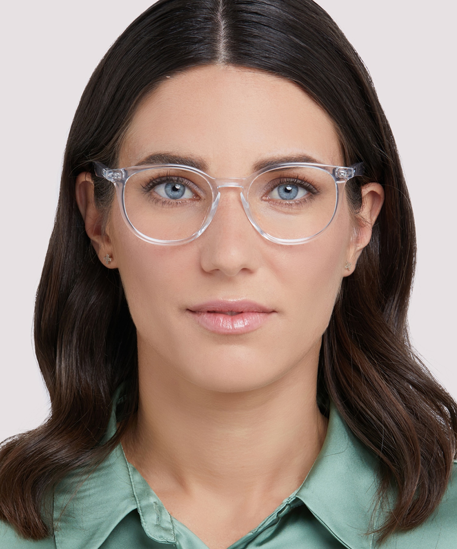 PLD D381 Clear PlasticEyeglass Frames for Women for Glasses Direct