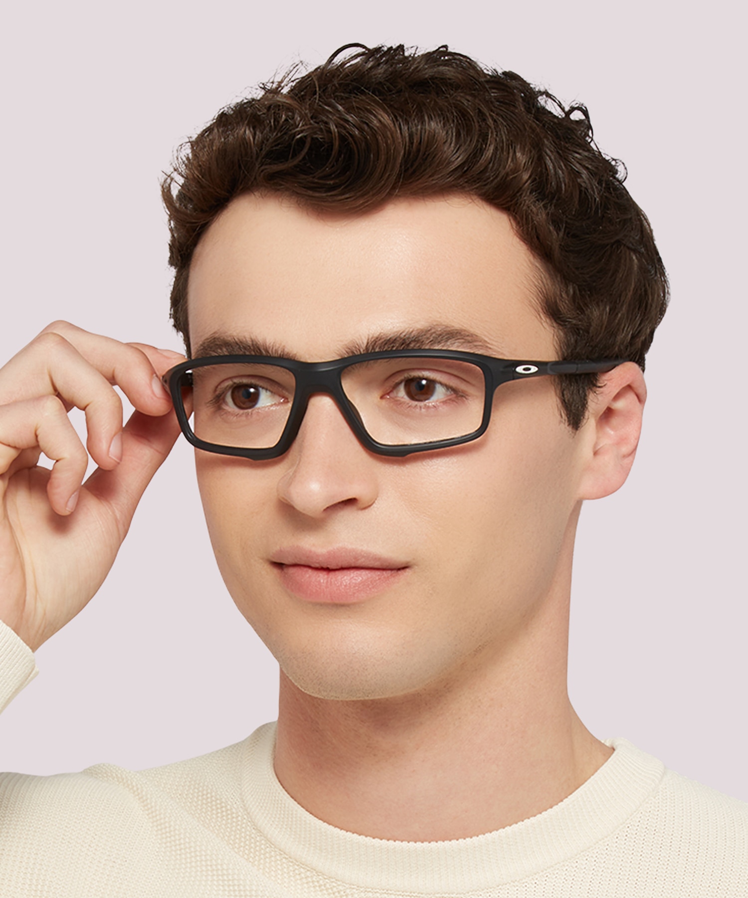 Crosslink® Zero Reflective Collection Satin Black PlasticSunglass Frames for Men for Glasses Direct